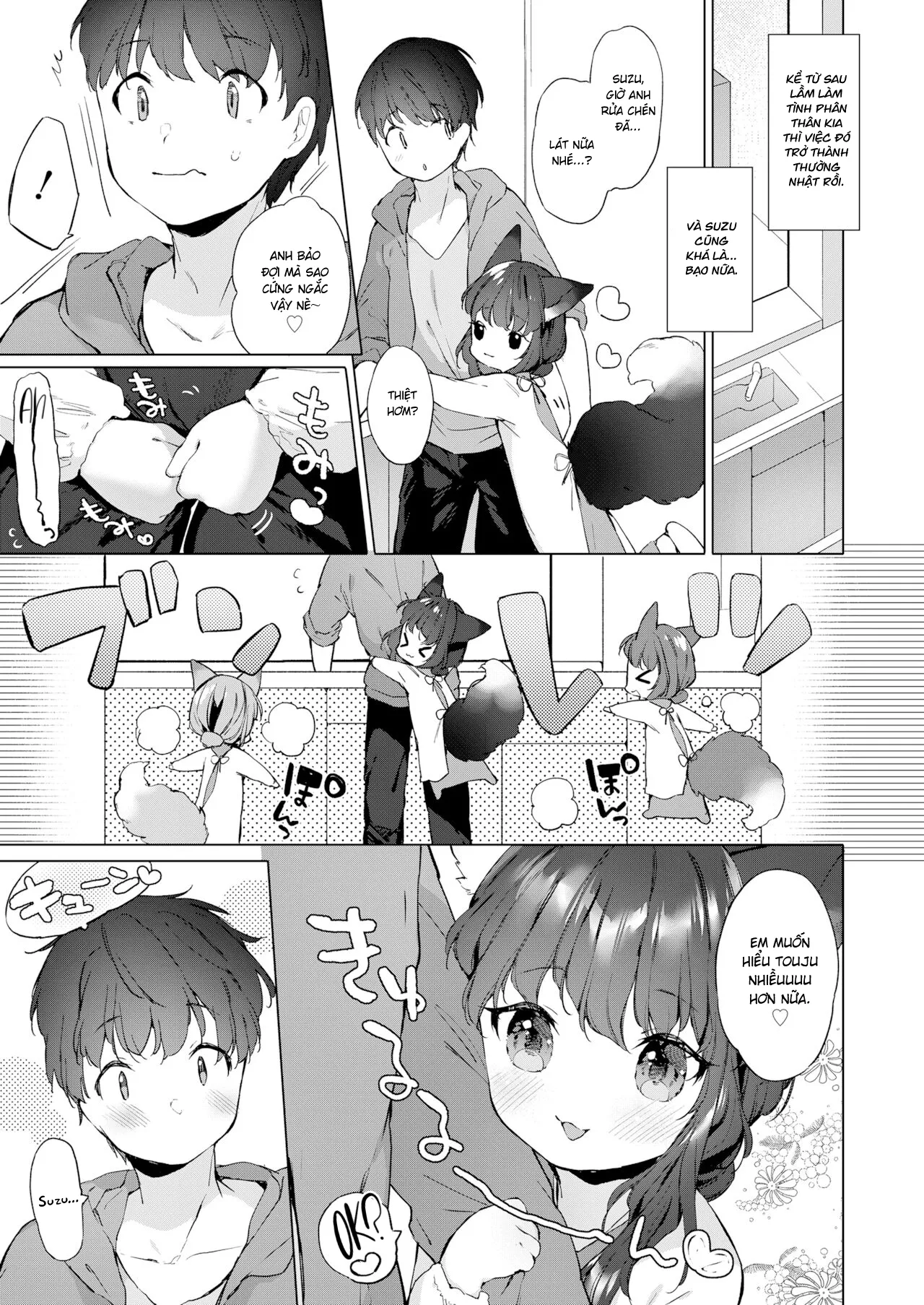 HentaiVN.net - Ảnh 3 - Nàng Dâu Tai Cáo 200 Tuổi [200 Year Old Fox Girl and Her Happily Married Life, Yowai 200 Chai Okitsune-chan to Oshidori Fuufu Seikatsu] - Chương 2