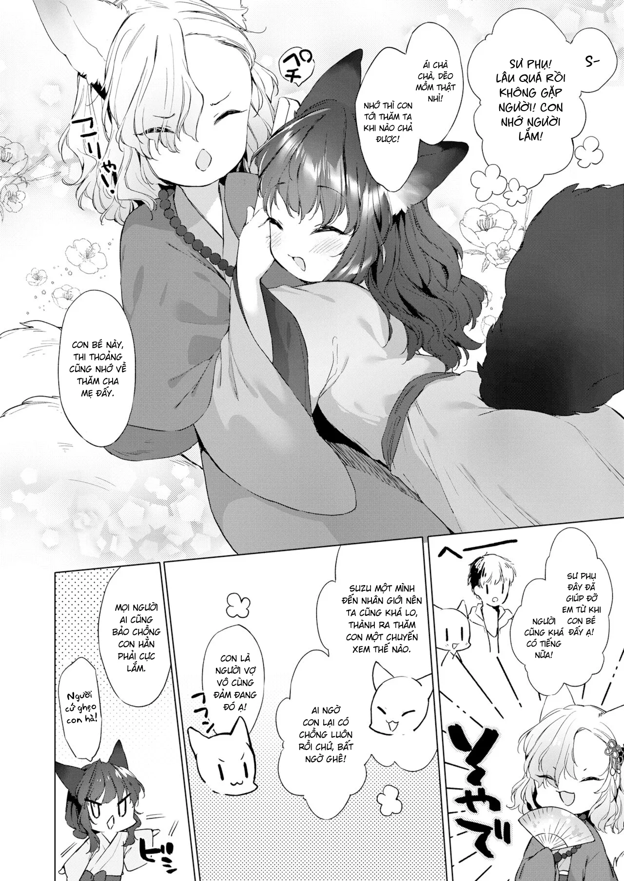 HentaiVN.net - Ảnh 6 - Nàng Dâu Tai Cáo 200 Tuổi [200 Year Old Fox Girl and Her Happily Married Life, Yowai 200 Chai Okitsune-chan to Oshidori Fuufu Seikatsu] - Chương 2