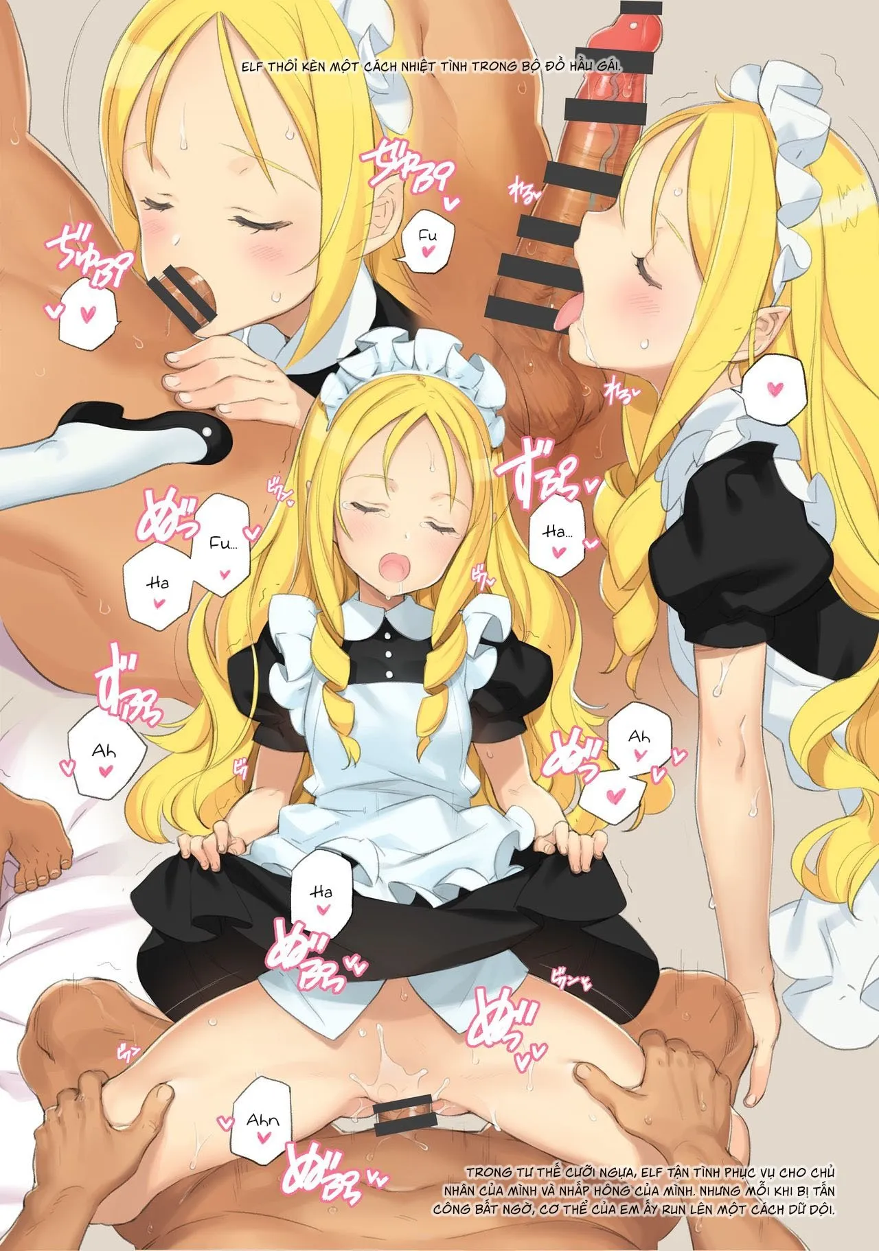 HentaiVN.net - Ảnh 19 - Trăng mật cùng các con vợ [Mitsugetsu no Osanazuma; Honeymoon with little wives] - Oneshot