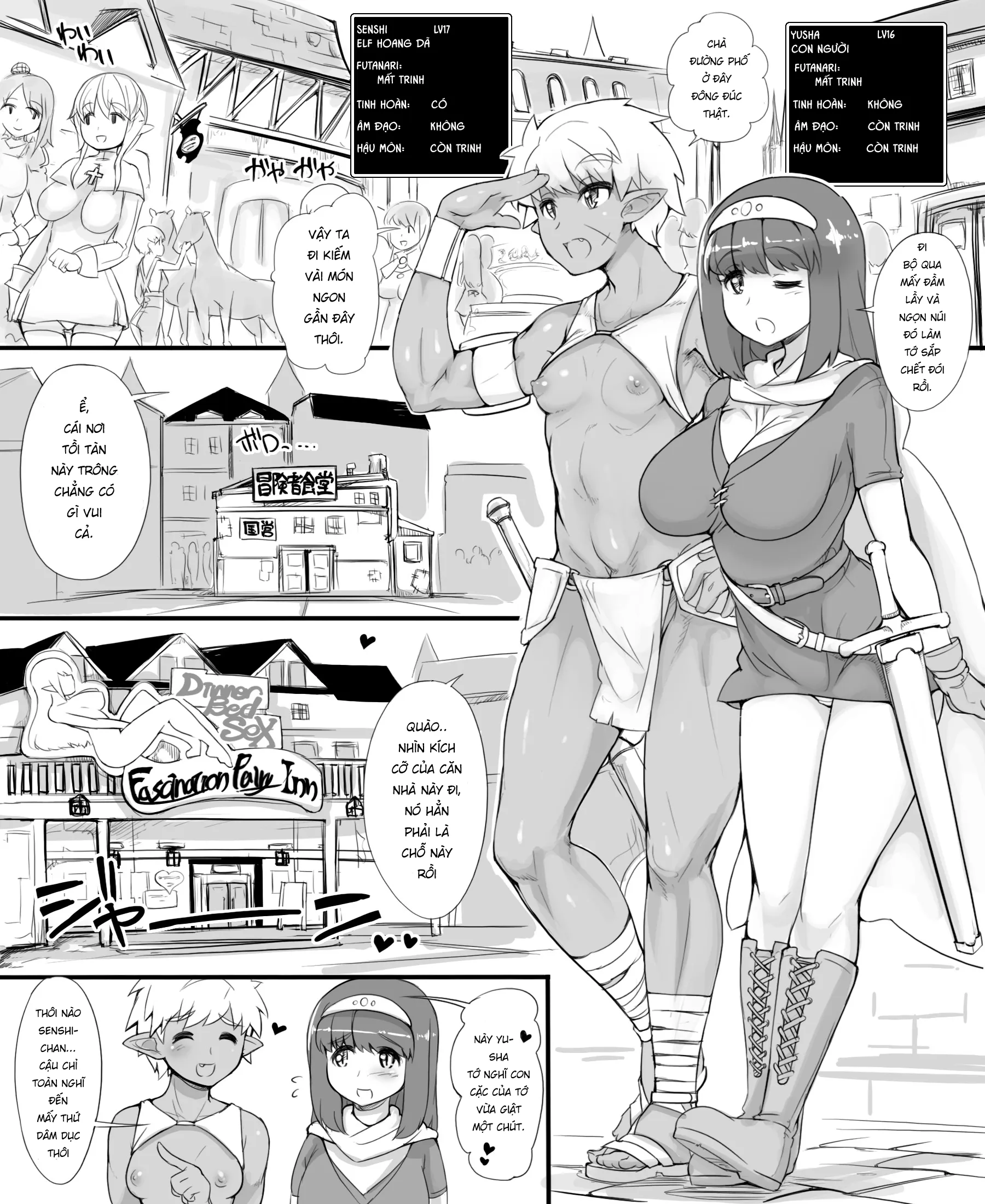 HentaiVN.net - Ảnh 4 - The Adventure of a Hero ~A Night at the Rousing Fairy Inn~ [Yuusha no Bouken Miwaku no Youseitei no Yoru] - Chap 1