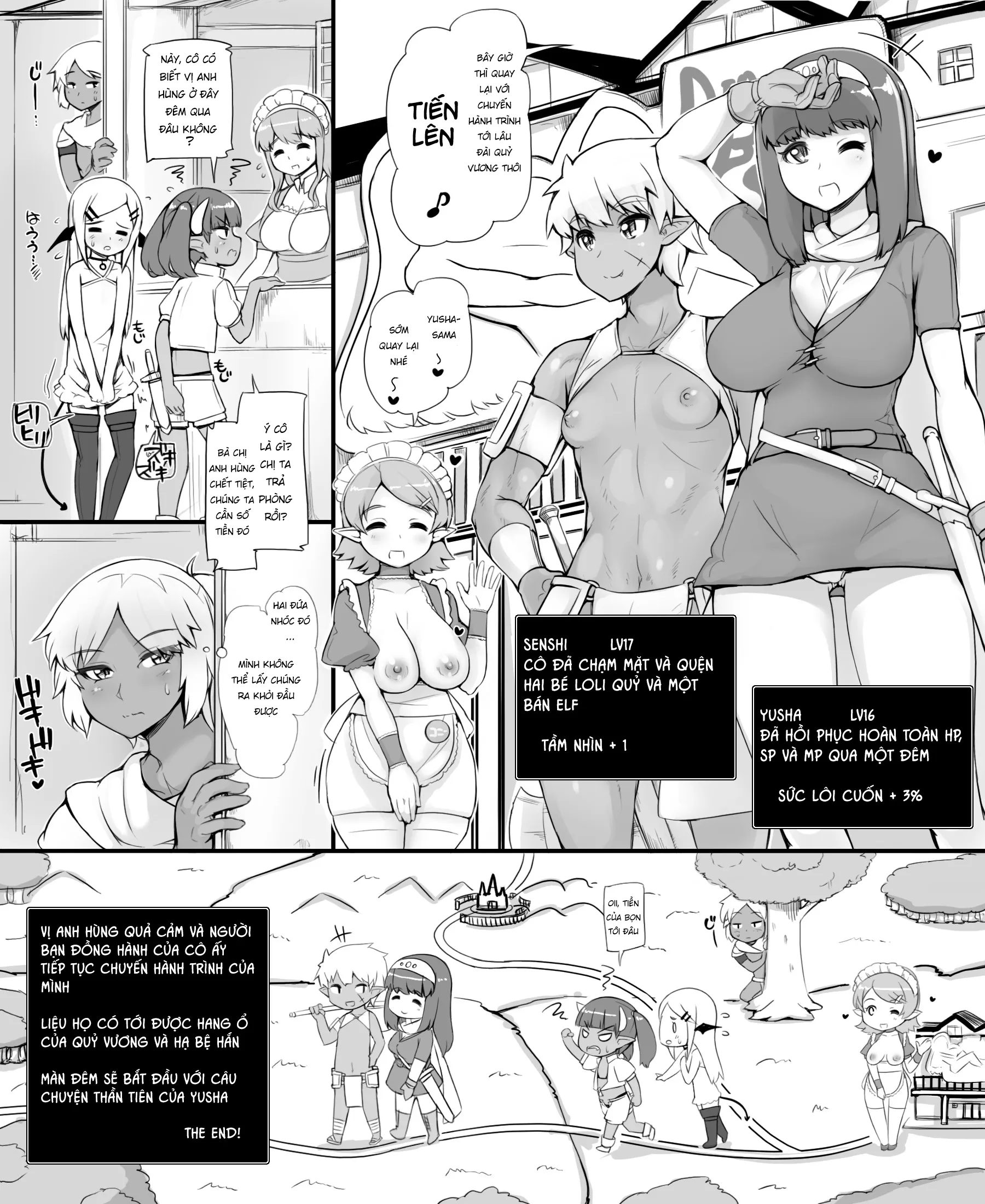 HentaiVN.net - Ảnh 26 - The Adventure of a Hero ~A Night at the Rousing Fairy Inn~ [Yuusha no Bouken Miwaku no Youseitei no Yoru] - Chap 2 - End