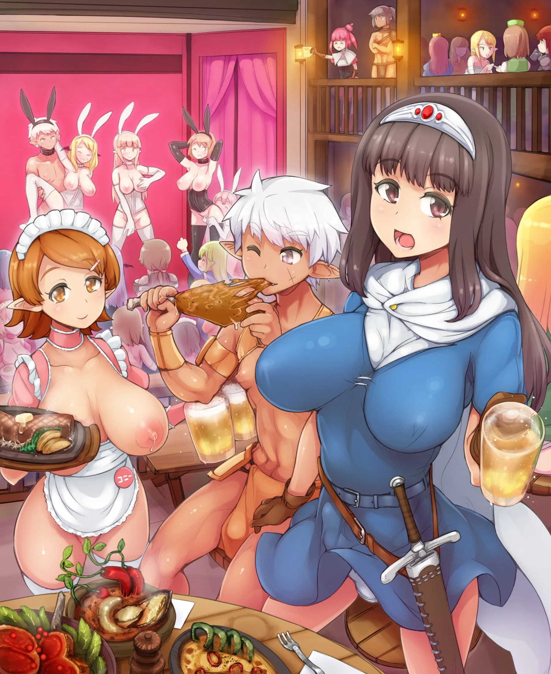 HentaiVN.net - Ảnh 29 - The Adventure of a Hero ~A Night at the Rousing Fairy Inn~ [Yuusha no Bouken Miwaku no Youseitei no Yoru] - Chap 2 - End