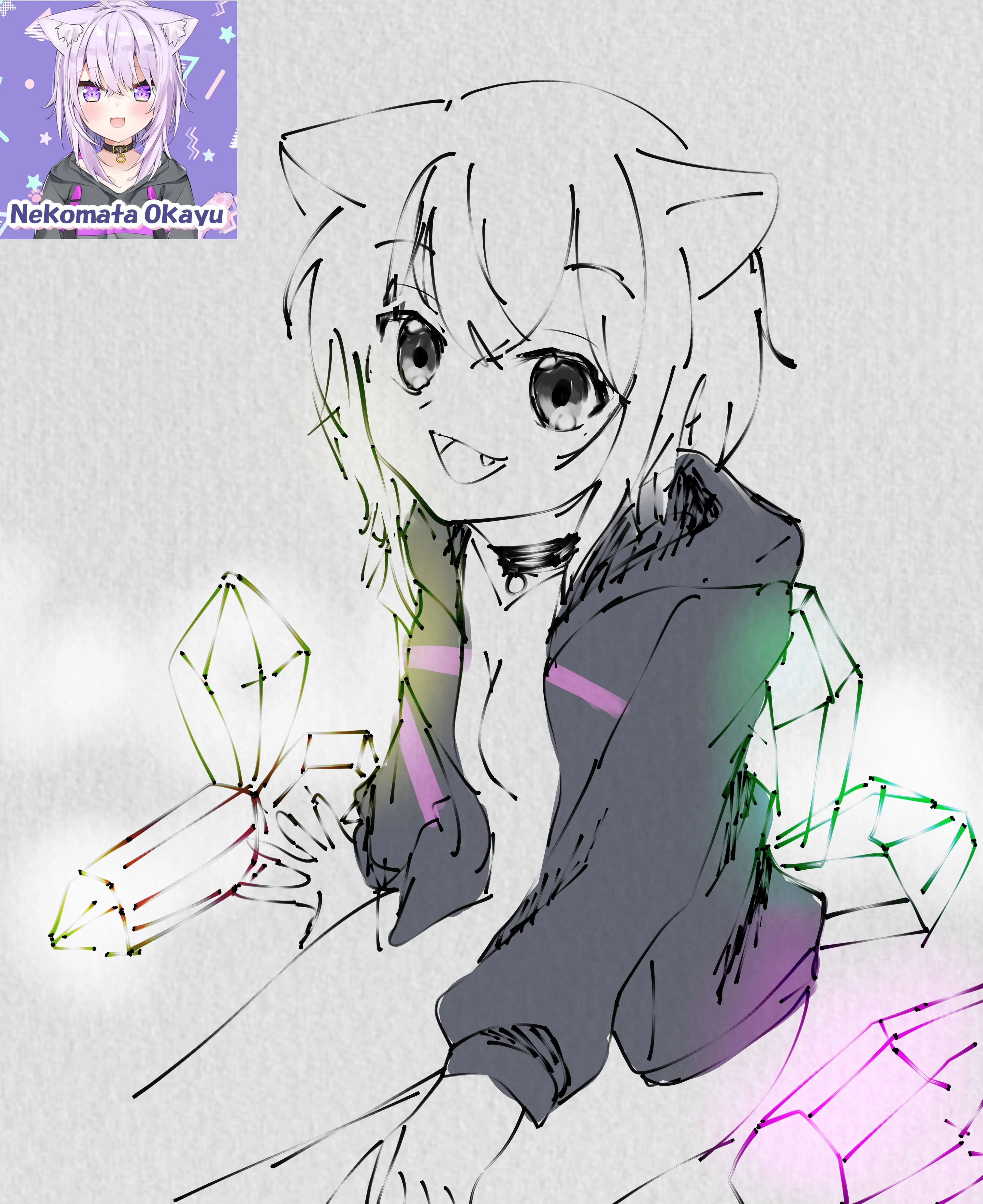 HentaiVN.net - Ảnh 3 - Tôi vẽ vtuber của bạn [1 số tranh tôi vẽ] - Phác thảo