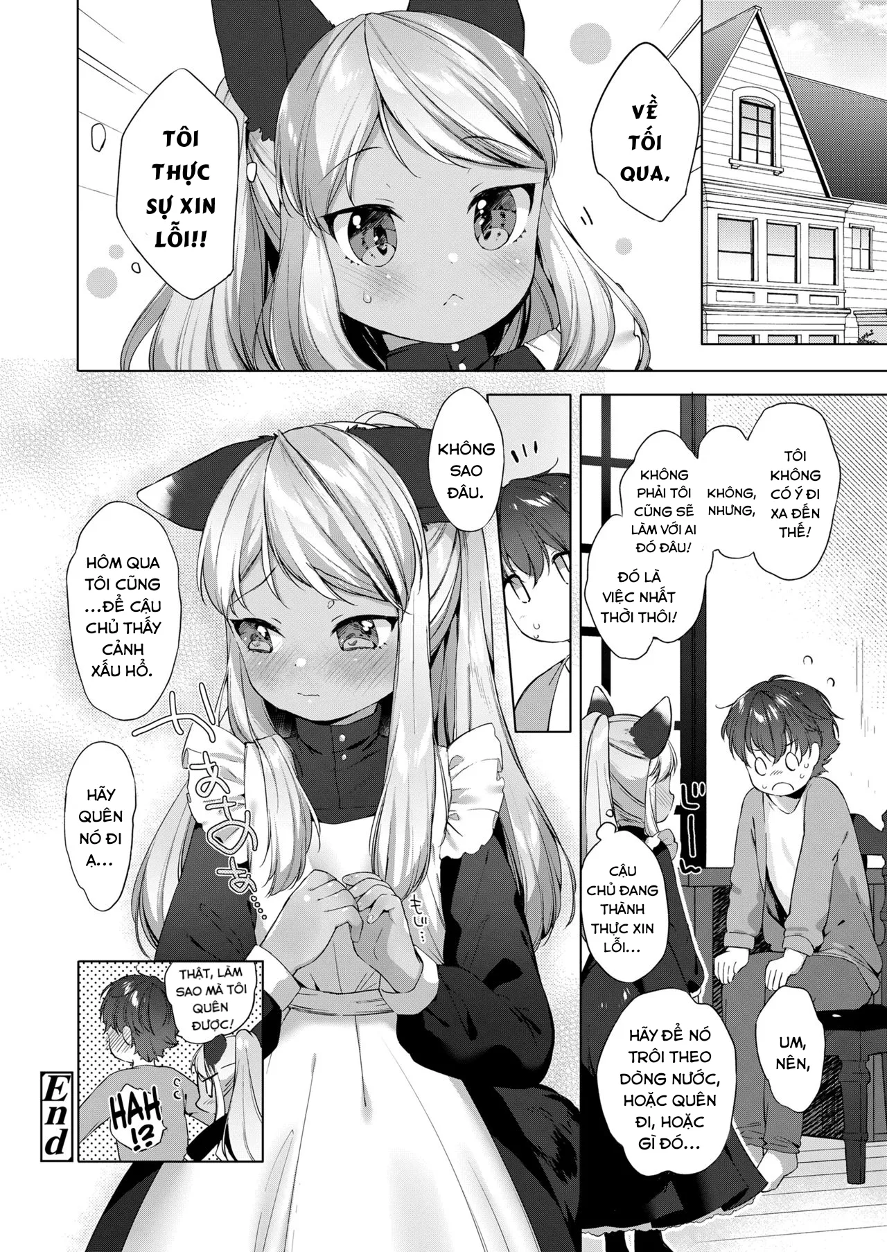HentaiVN.net - Ảnh 24 - Kahogo Maid no Kokoro Ko Shirazu [An Overprotective Maid's Unknown Affection] - Oneshot