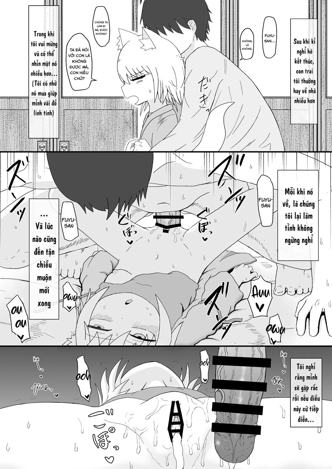 HentaiVN.net - Ảnh 5 - Mẹ Loli Của Tôi Mềm Lòng Trước Lời Tán Tỉnh Của Tôi [Loli Baba Okaa-san wa Oshi ni Yowai; My Loli Baba Mama is Weak to My Advances; ロリババお義母さんは押しに弱い] - Chap 2 - Kì nghỉ đông