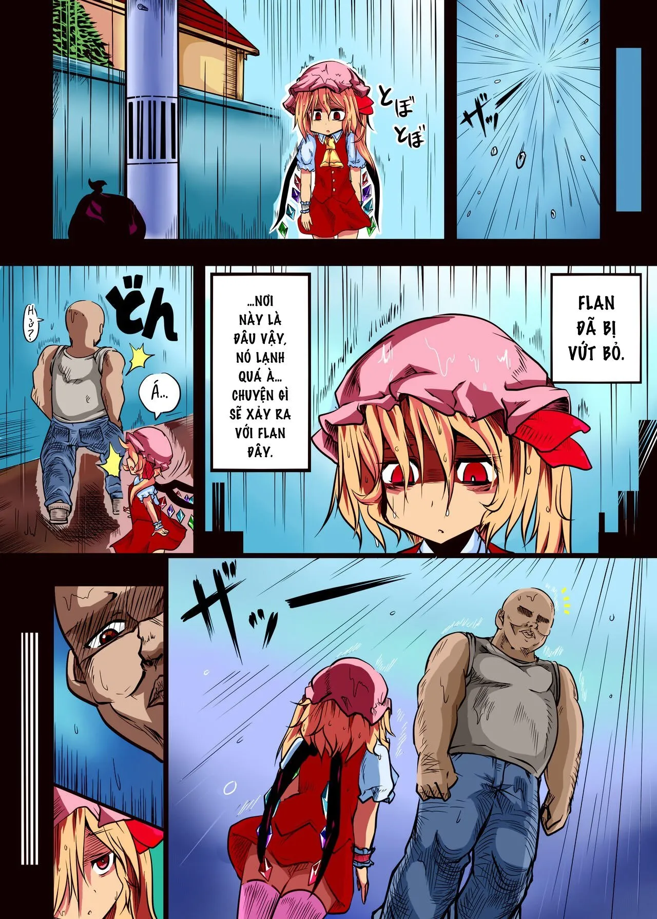 HentaiVN.net - Ảnh 7 - Câu truyện về Flandre bị đánh đập và hiếp dâm bởi lão béo [The Flandre Getting Beaten Up And Raped By a Fat Man Book; Flandre ga Debu Otoko ni Okasare te Bokkoboko ni sareru Hon] - Oneshot