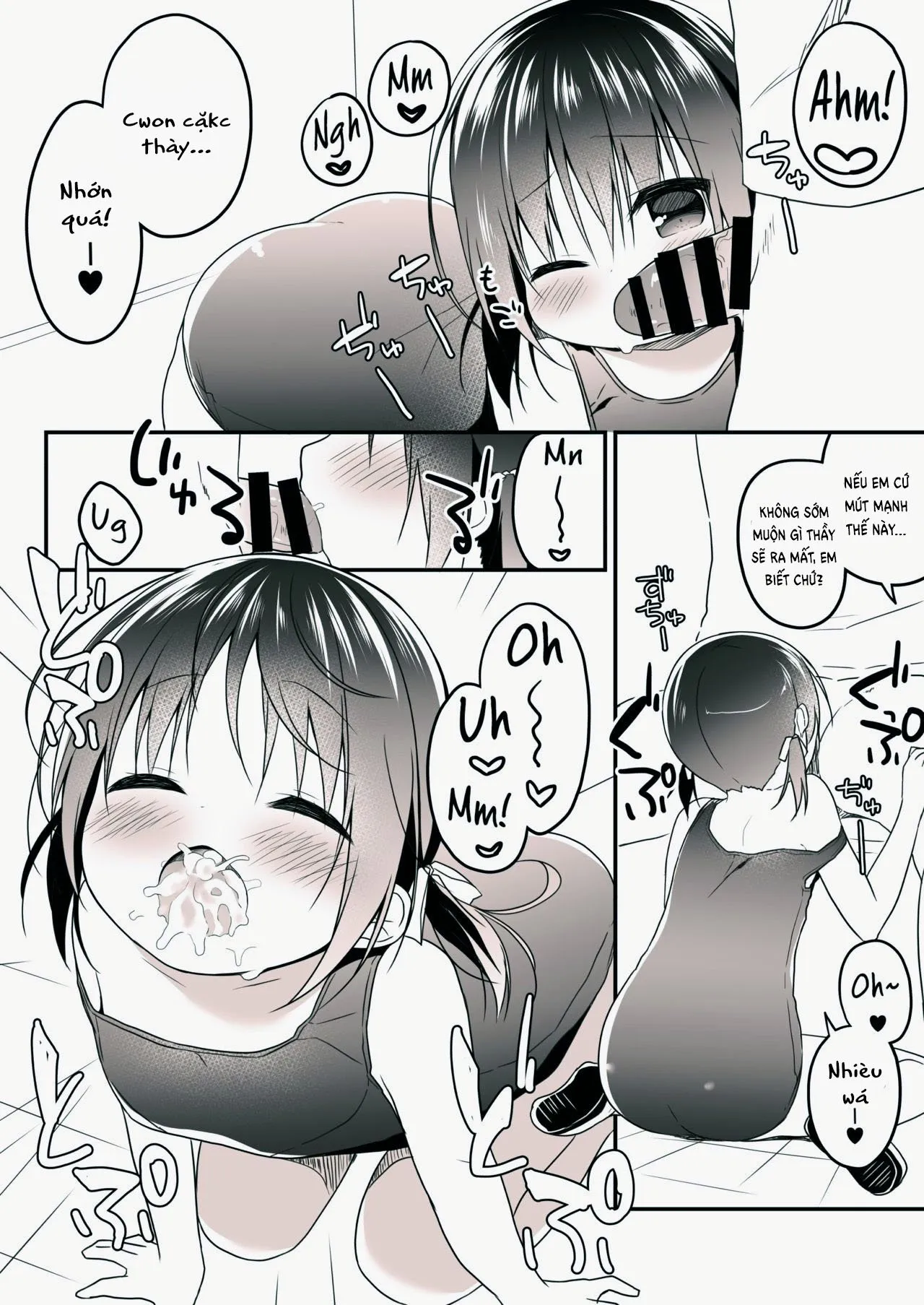 HentaiVN.net - Ảnh 4 - Em học sinh ngây thơ và thầy giáo may mắn :/ [Suki ga Ippai!!] - Oneshot