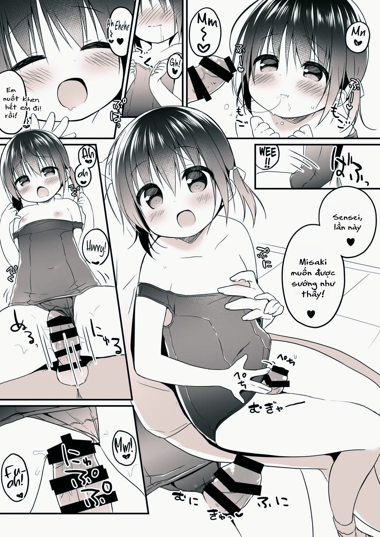 HentaiVN.net - Ảnh 5 - Em học sinh ngây thơ và thầy giáo may mắn :/ [Suki ga Ippai!!] - Oneshot