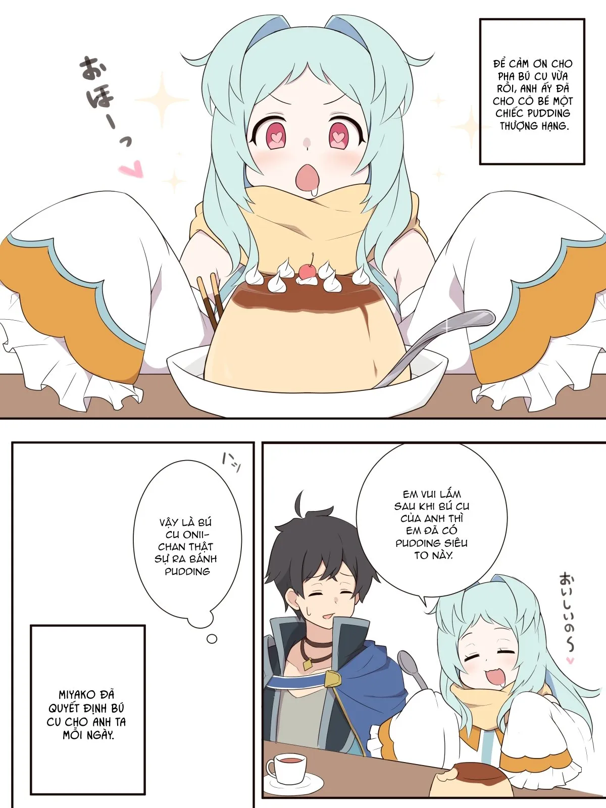 HentaiVN.net - Ảnh 9 - Câu chuyện về Miyako và chiếc bánh pudding cặk [Miyako to Ochinpo Purin no Ohanashi, The Story of Miyako-chan and the Penis Pudding] - Oneshot