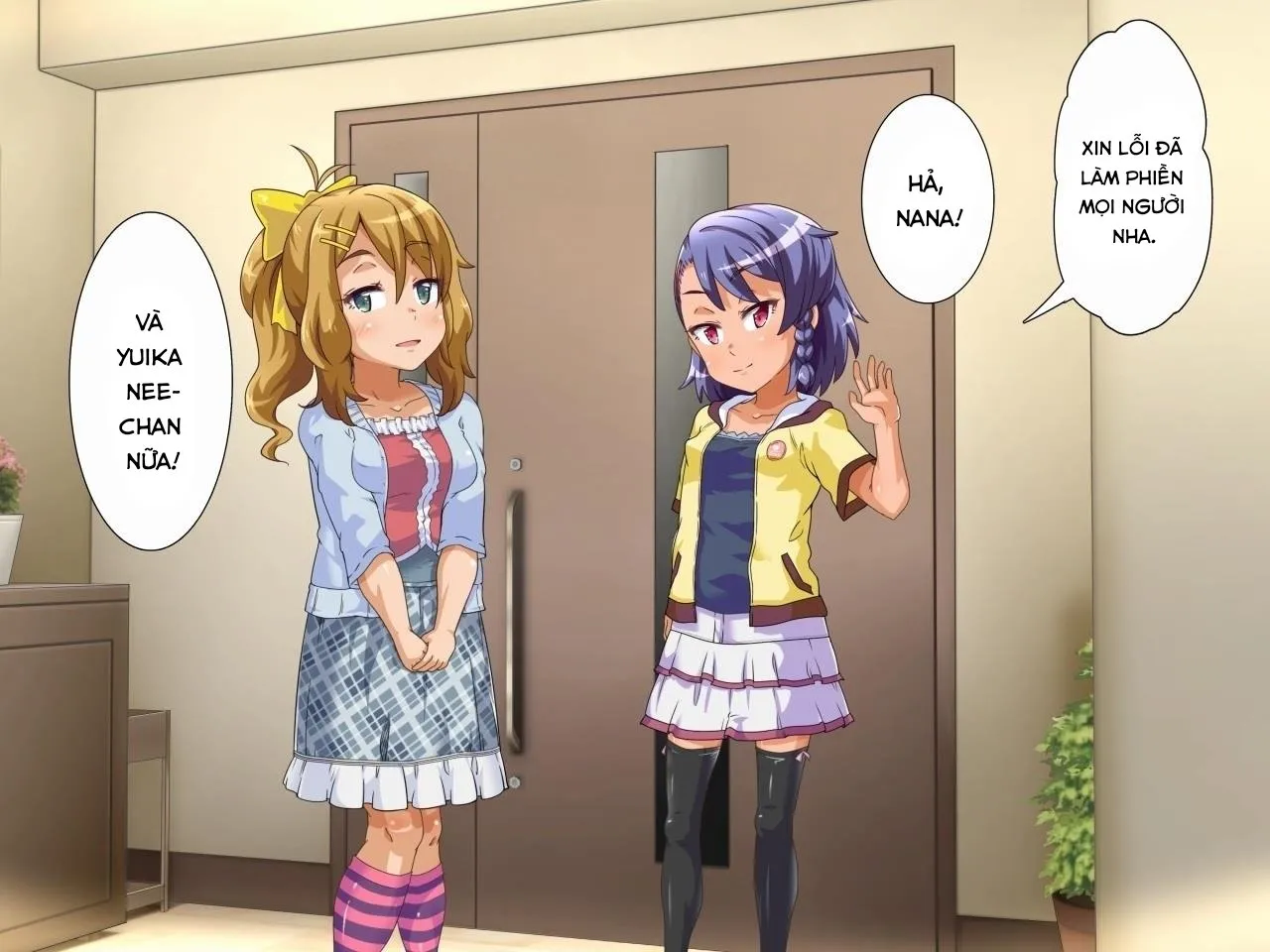 HentaiVN.net - Ảnh 3 - Home alone phiên bản 2 chị em!!! [Oya Ga Rusu Na Node Zenra De Hame Hazushichai Mashita!!] - Hai loli nhập cuộc.(1)