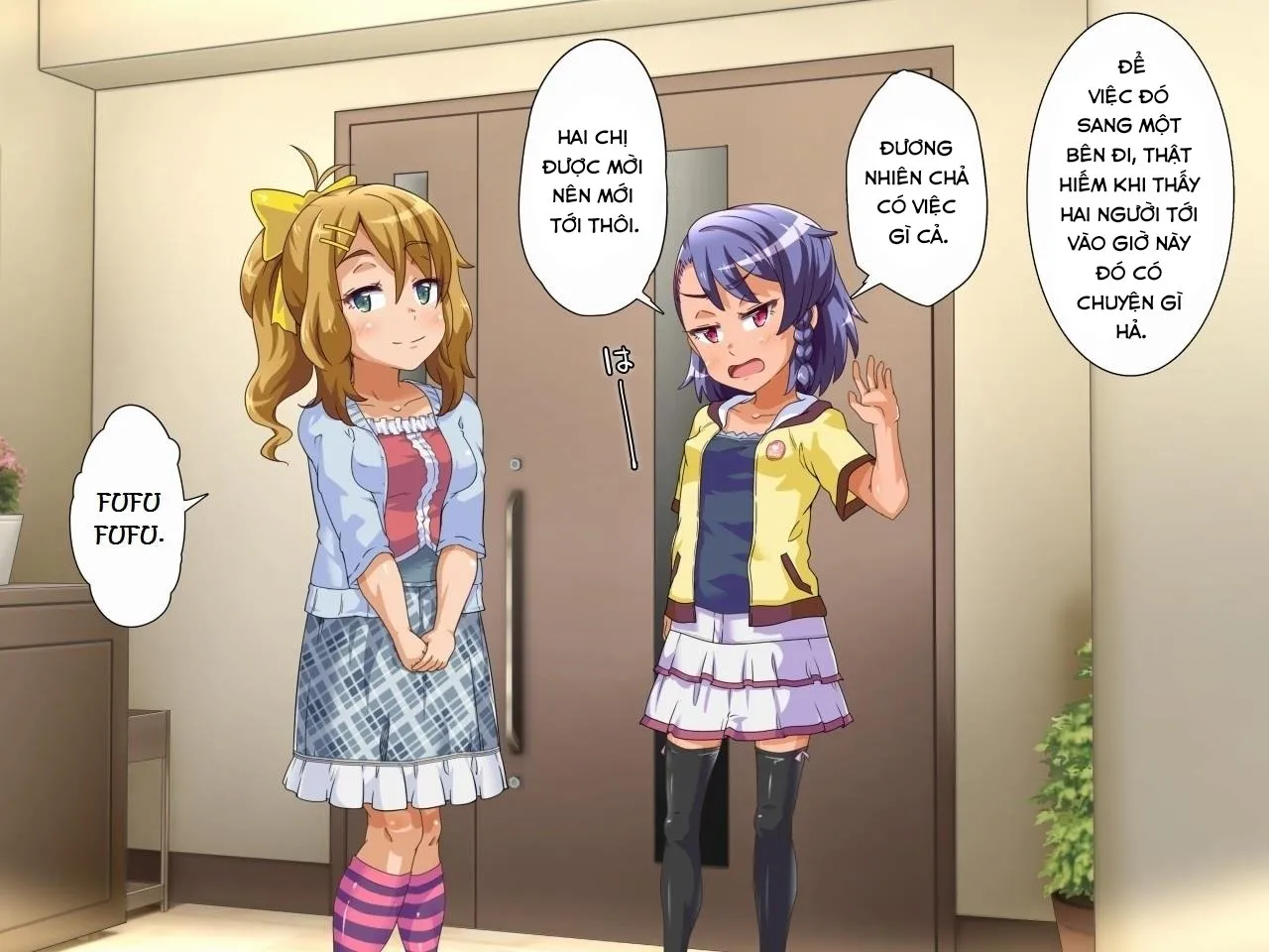 HentaiVN.net - Ảnh 5 - Home alone phiên bản 2 chị em!!! [Oya Ga Rusu Na Node Zenra De Hame Hazushichai Mashita!!] - Hai loli nhập cuộc.(1)
