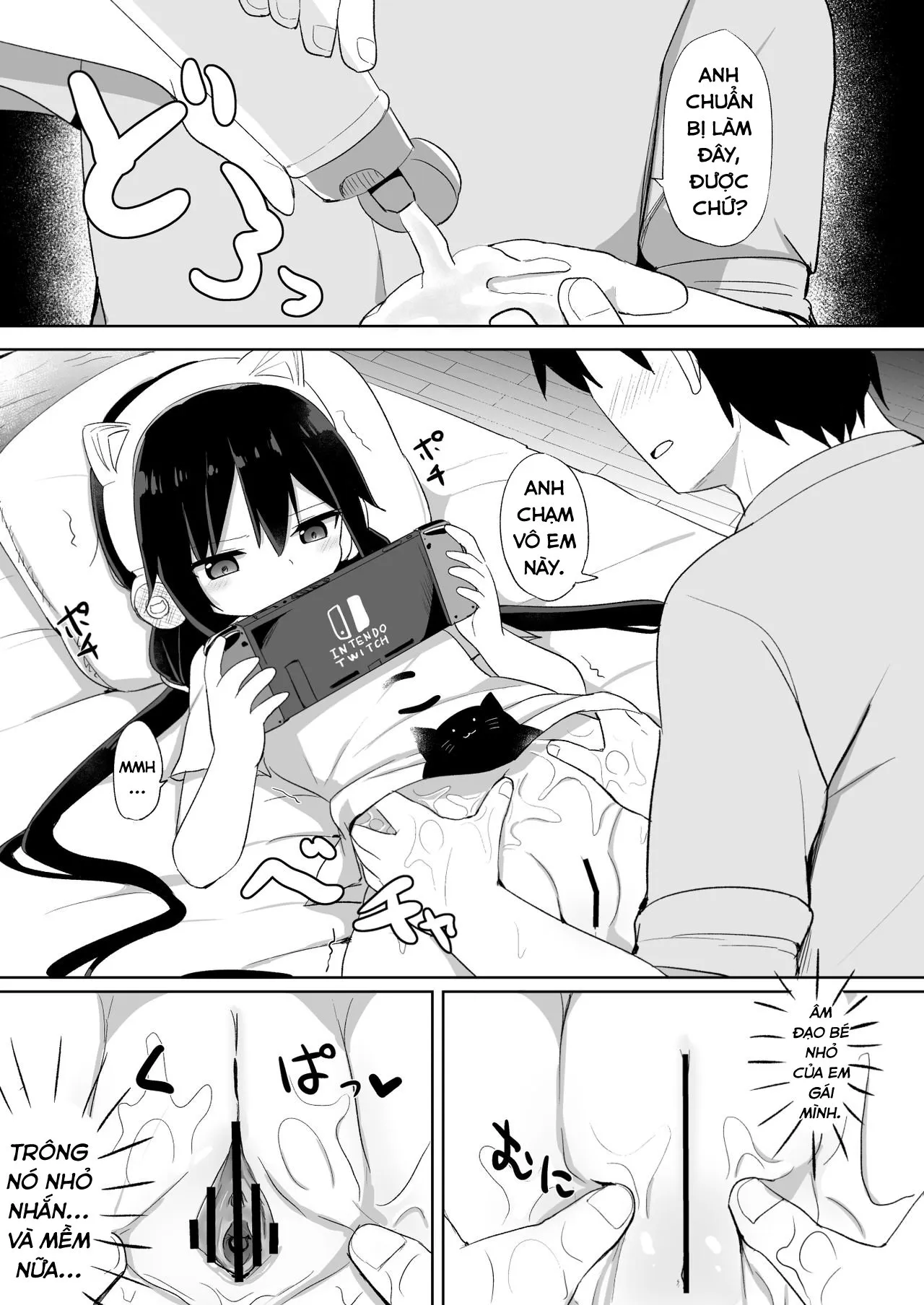 HentaiVN.net - Ảnh 10 - Đứa em trai succubus [Downer-kei Gamer Otouto ga Nii-san Sukisuki Imouto Succubus ni Naru made; From a Downer Gamer Little Brother♂ to a Little Sister♀ Succubus Who Loves Nii-san; ダウナー系ゲーマー弟が兄さん好き好き妹サキュバスになるまで] - Oneshot - Ngọt