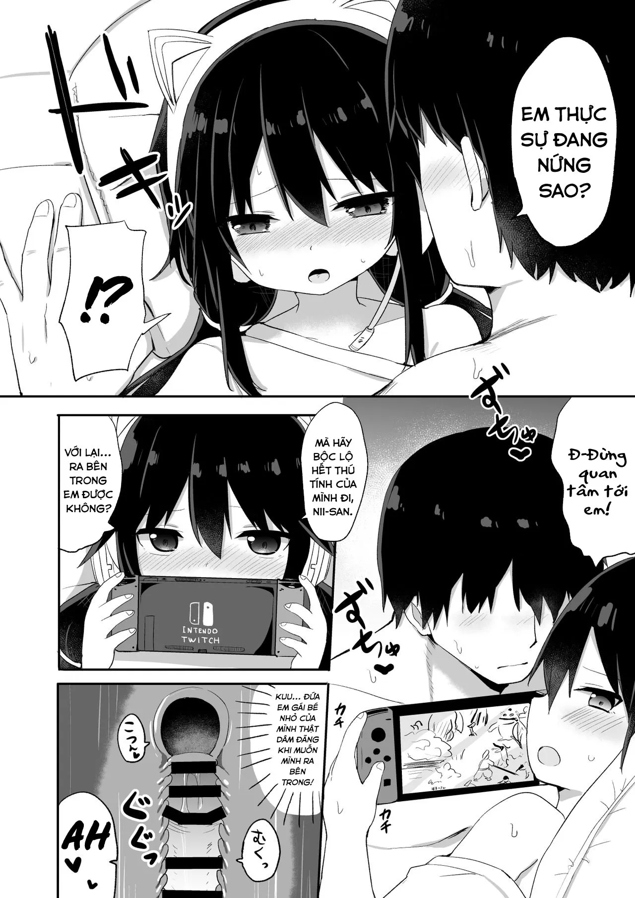 HentaiVN.net - Ảnh 17 - Đứa em trai succubus [Downer-kei Gamer Otouto ga Nii-san Sukisuki Imouto Succubus ni Naru made; From a Downer Gamer Little Brother♂ to a Little Sister♀ Succubus Who Loves Nii-san; ダウナー系ゲーマー弟が兄さん好き好き妹サキュバスになるまで] - Oneshot - Ngọt
