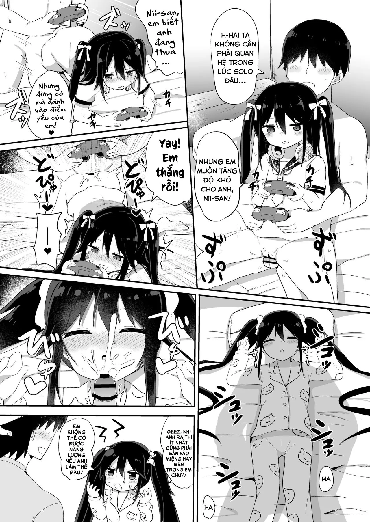 HentaiVN.net - Ảnh 24 - Đứa em trai succubus [Downer-kei Gamer Otouto ga Nii-san Sukisuki Imouto Succubus ni Naru made; From a Downer Gamer Little Brother♂ to a Little Sister♀ Succubus Who Loves Nii-san; ダウナー系ゲーマー弟が兄さん好き好き妹サキュバスになるまで] - Oneshot - Ngọt