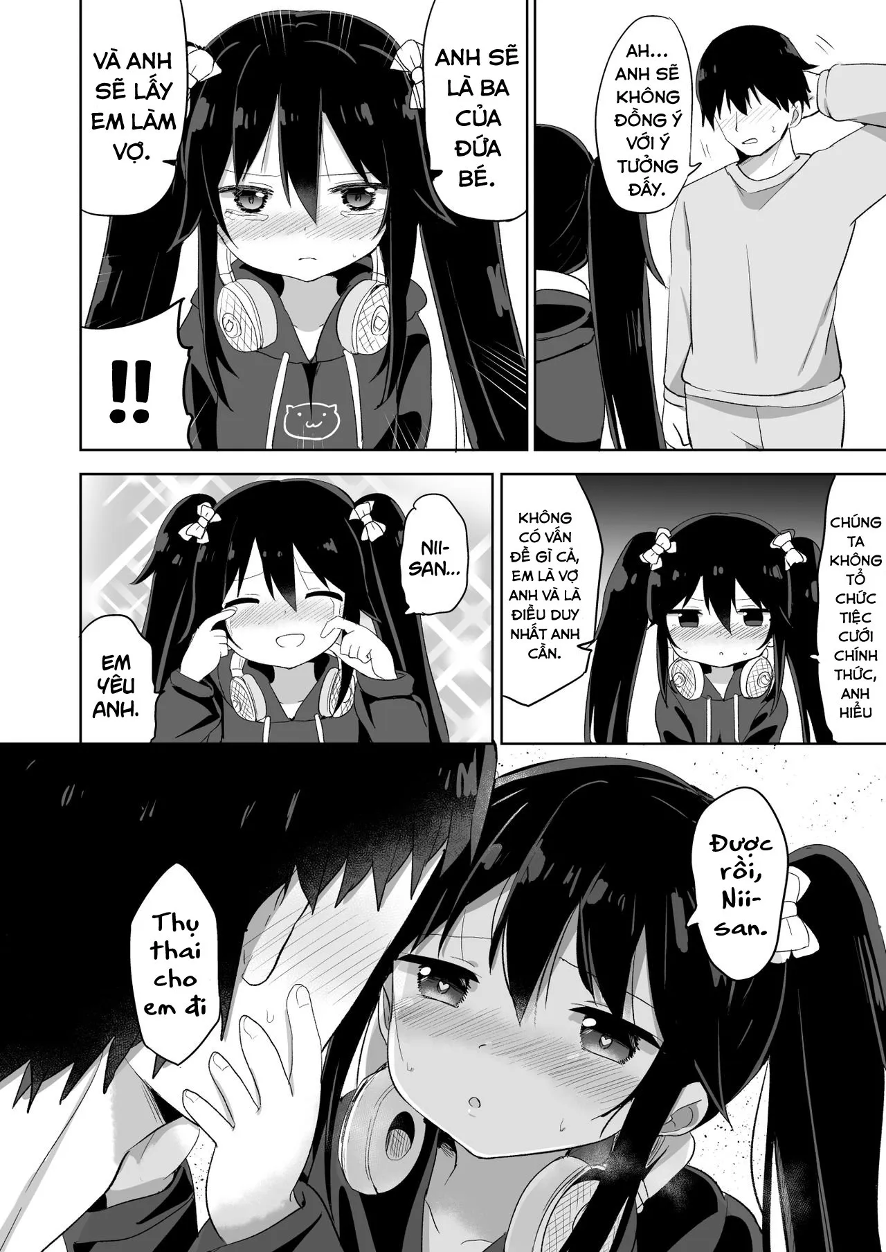 HentaiVN.net - Ảnh 27 - Đứa em trai succubus [Downer-kei Gamer Otouto ga Nii-san Sukisuki Imouto Succubus ni Naru made; From a Downer Gamer Little Brother♂ to a Little Sister♀ Succubus Who Loves Nii-san; ダウナー系ゲーマー弟が兄さん好き好き妹サキュバスになるまで] - Oneshot - Ngọt