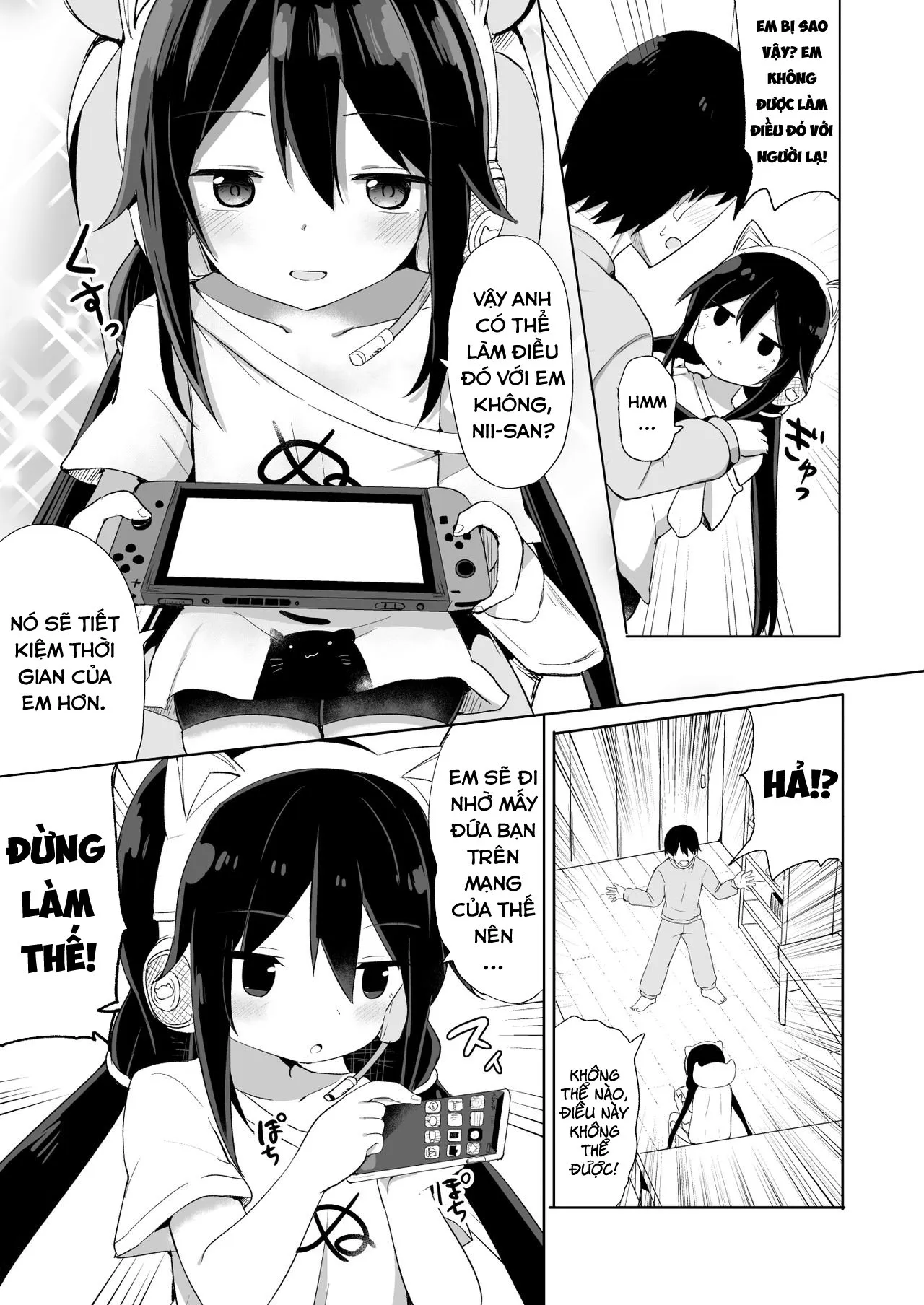 HentaiVN.net - Ảnh 6 - Đứa em trai succubus [Downer-kei Gamer Otouto ga Nii-san Sukisuki Imouto Succubus ni Naru made; From a Downer Gamer Little Brother♂ to a Little Sister♀ Succubus Who Loves Nii-san; ダウナー系ゲーマー弟が兄さん好き好き妹サキュバスになるまで] - Oneshot - Ngọt