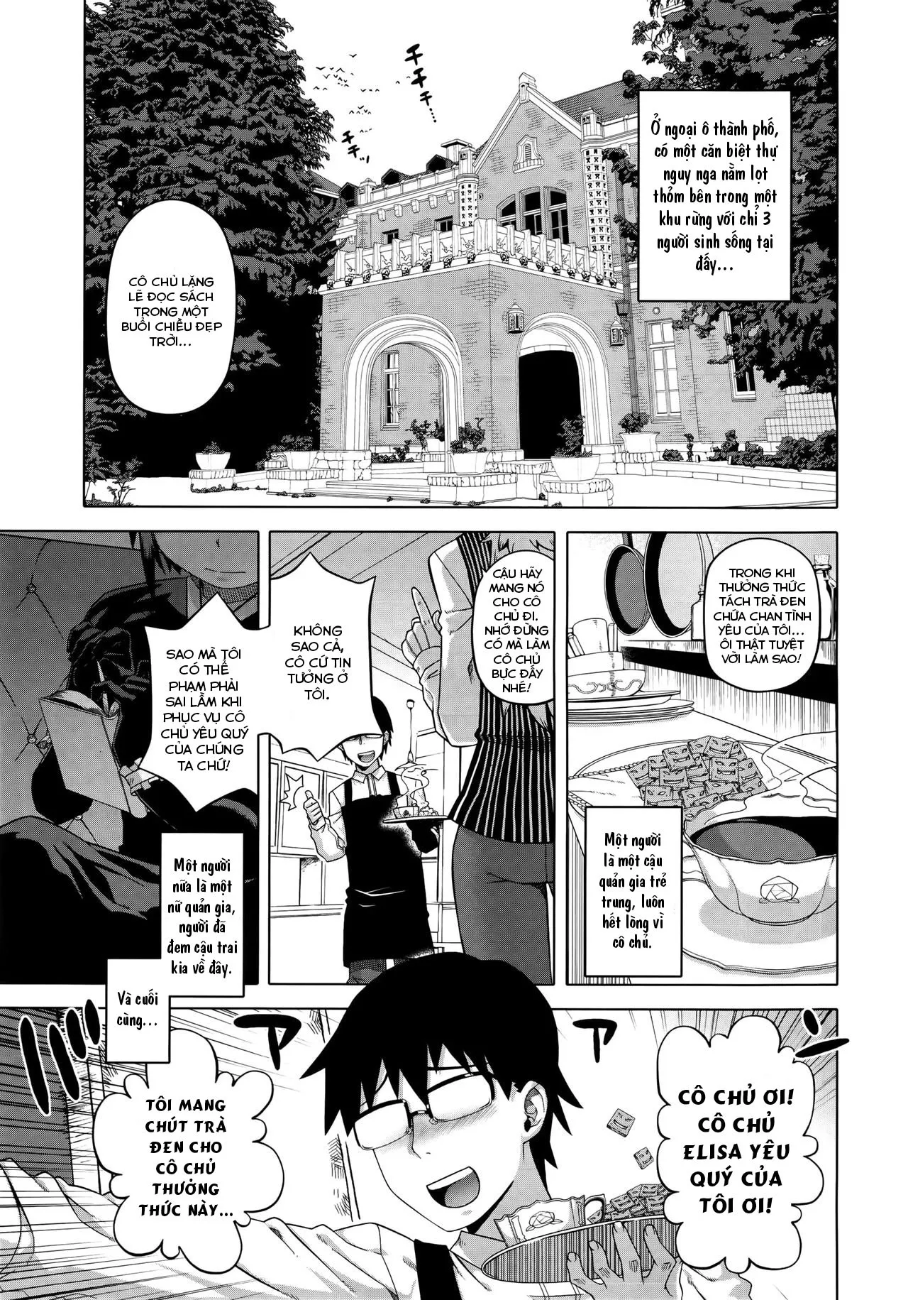 HentaiVN.net - Ảnh 5 - Elisa-sama Goyoujin!! [Quản gia của Elisa-sama] - Chap 1