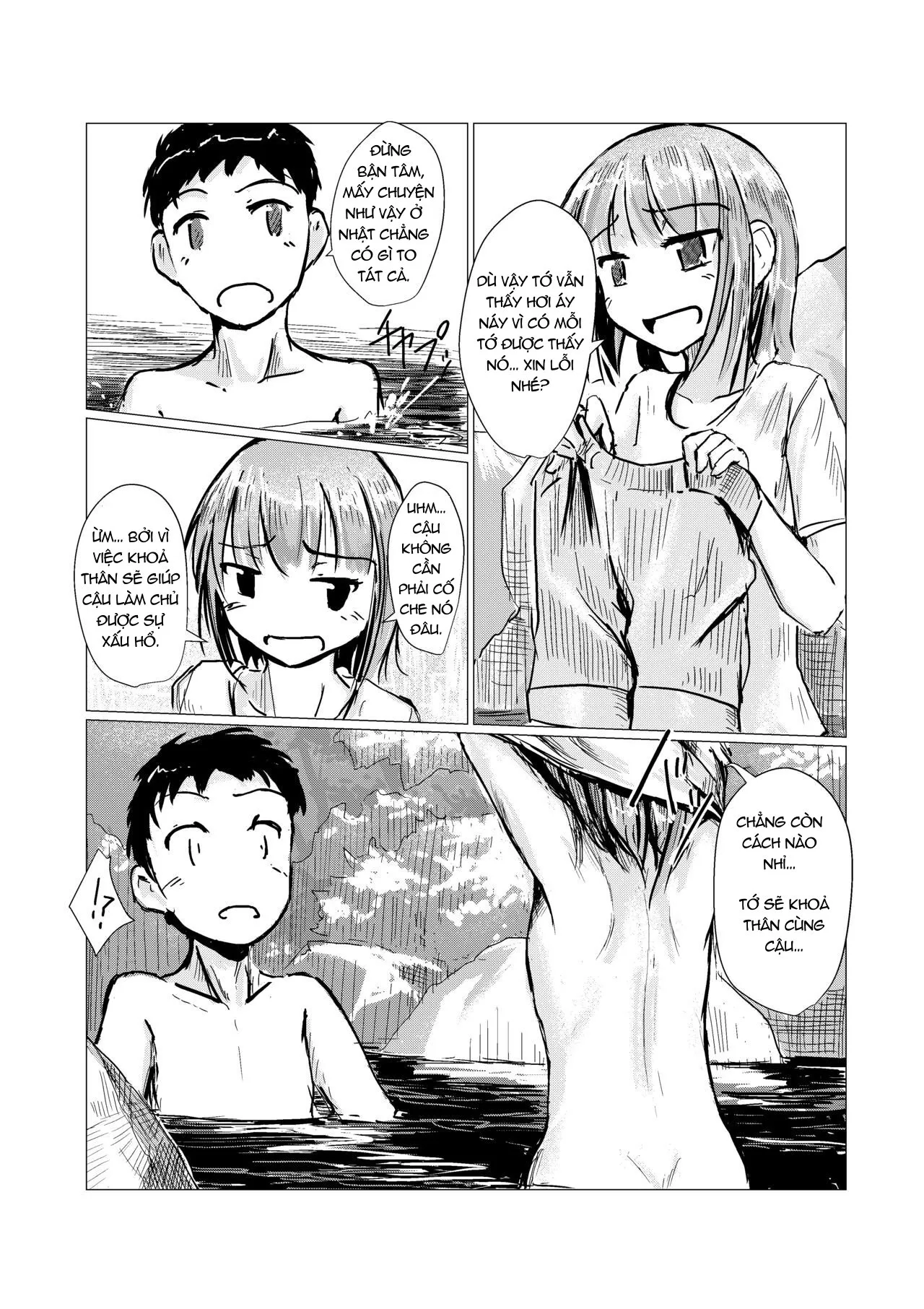 HentaiVN.net - Ảnh 14 - Vui đùa dưới sông [Futari de Mizuasobi, Two People Playing In The River] - Oneshot