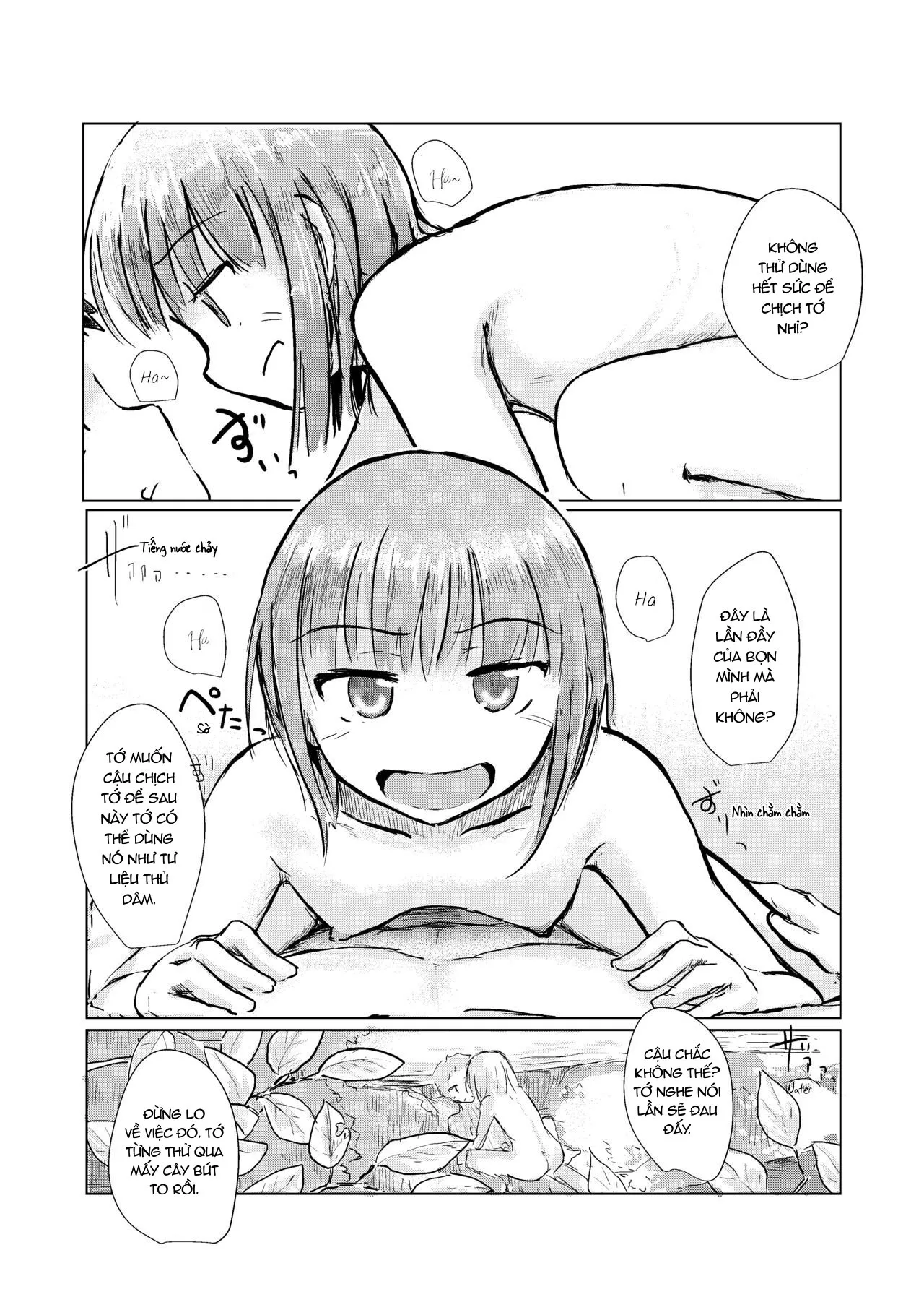 HentaiVN.net - Ảnh 23 - Vui đùa dưới sông [Futari de Mizuasobi, Two People Playing In The River] - Oneshot