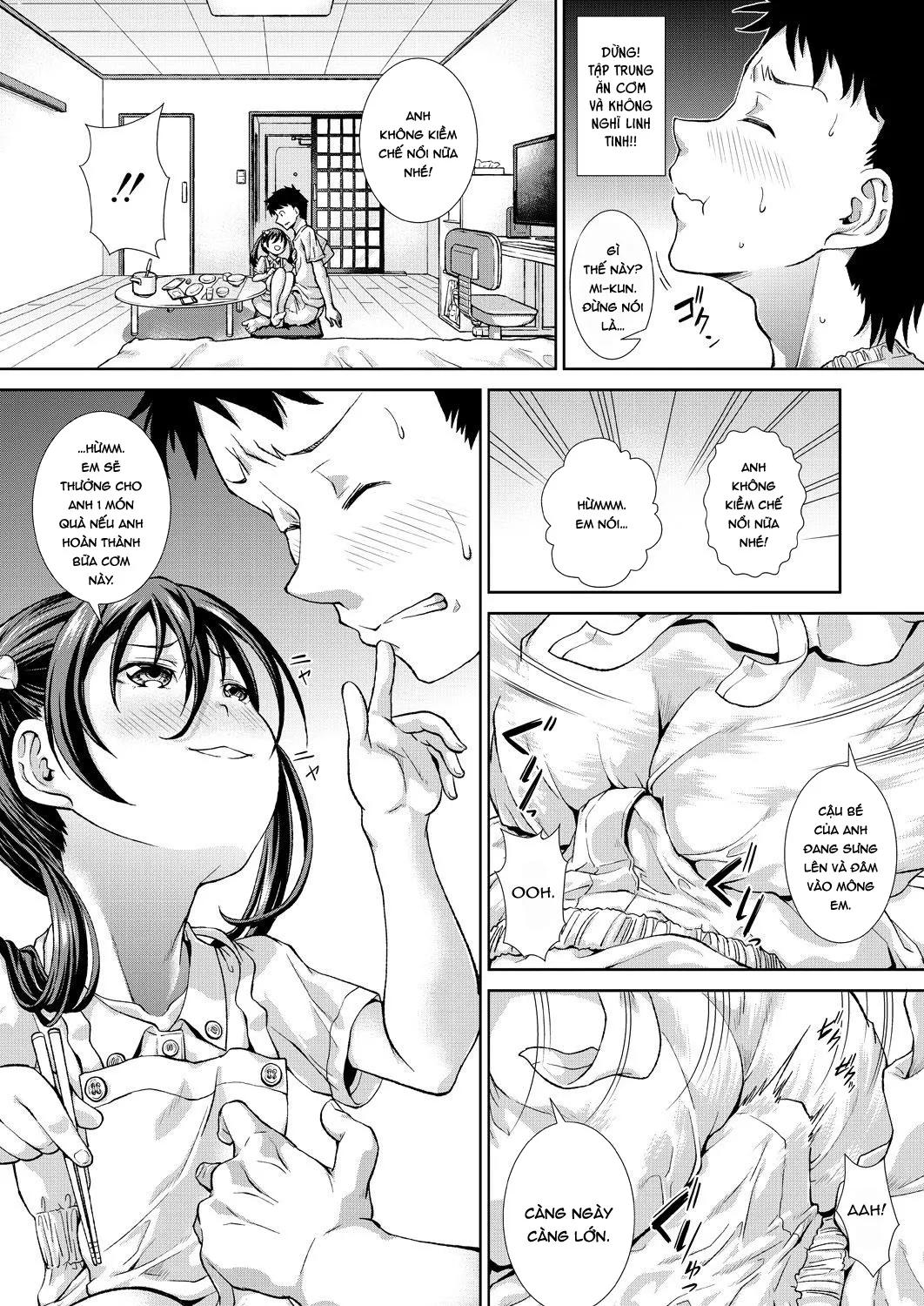 HentaiVN.net - Ảnh 6 - Ngay bây giờ, anh là của em. [いま、あなたの隣にいるの; Ima, Anata no Tonari ni Iru no; Right Now, By Your Side.] - Chap 3: Bị loli cưỡng dâm trong khi ngủ.