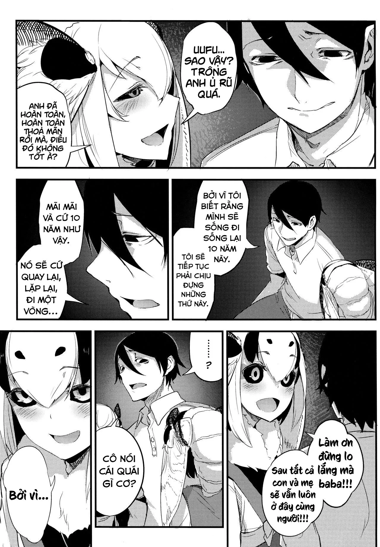 HentaiVN.net - Ảnh 34 - Nền Trắng Kí Ức [Shiragasane | Layers of White; 白襲 [英訳]] - Chap 4 - Kết thúc vòng lặp - Bad Ending