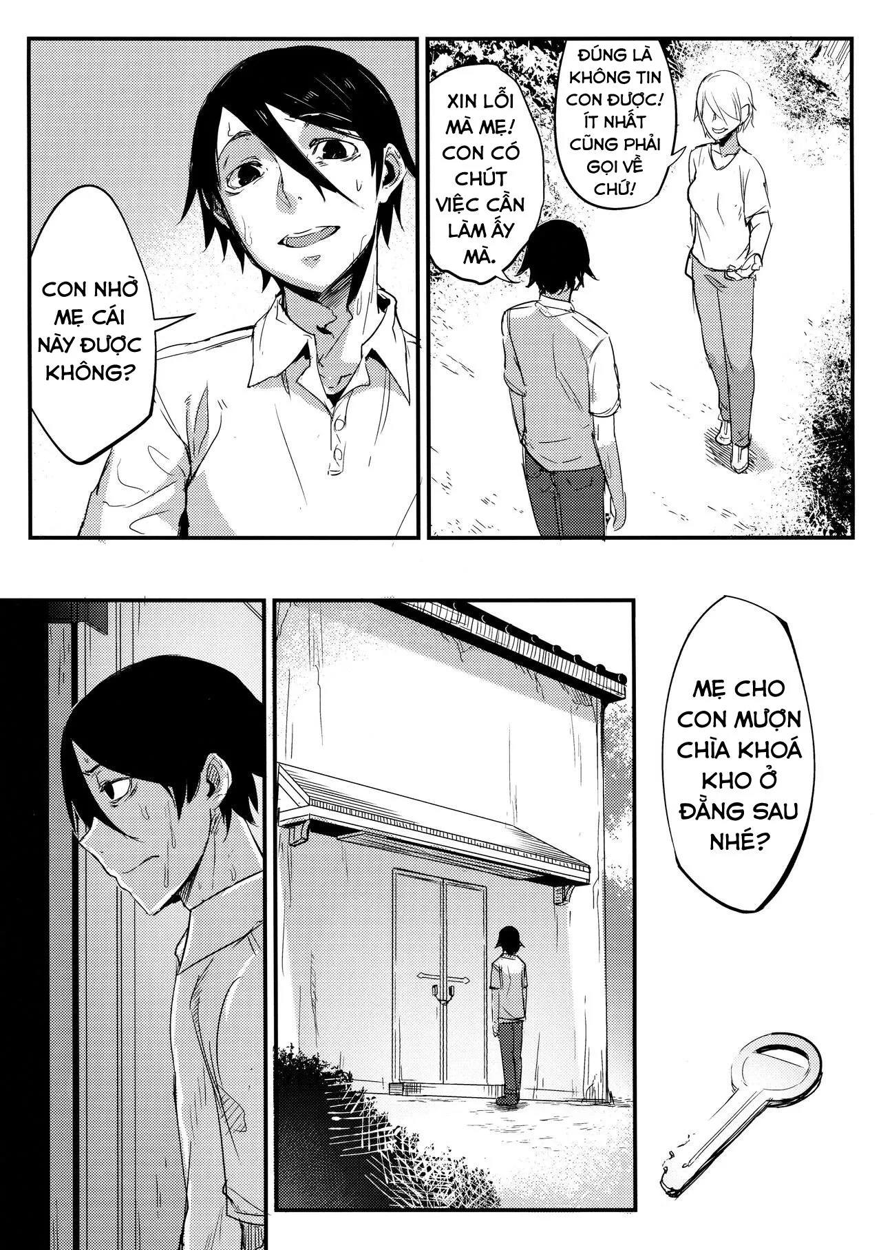 HentaiVN.net - Ảnh 8 - Nền Trắng Kí Ức [Shiragasane | Layers of White; 白襲 [英訳]] - Chap 4 - Kết thúc vòng lặp - Bad Ending