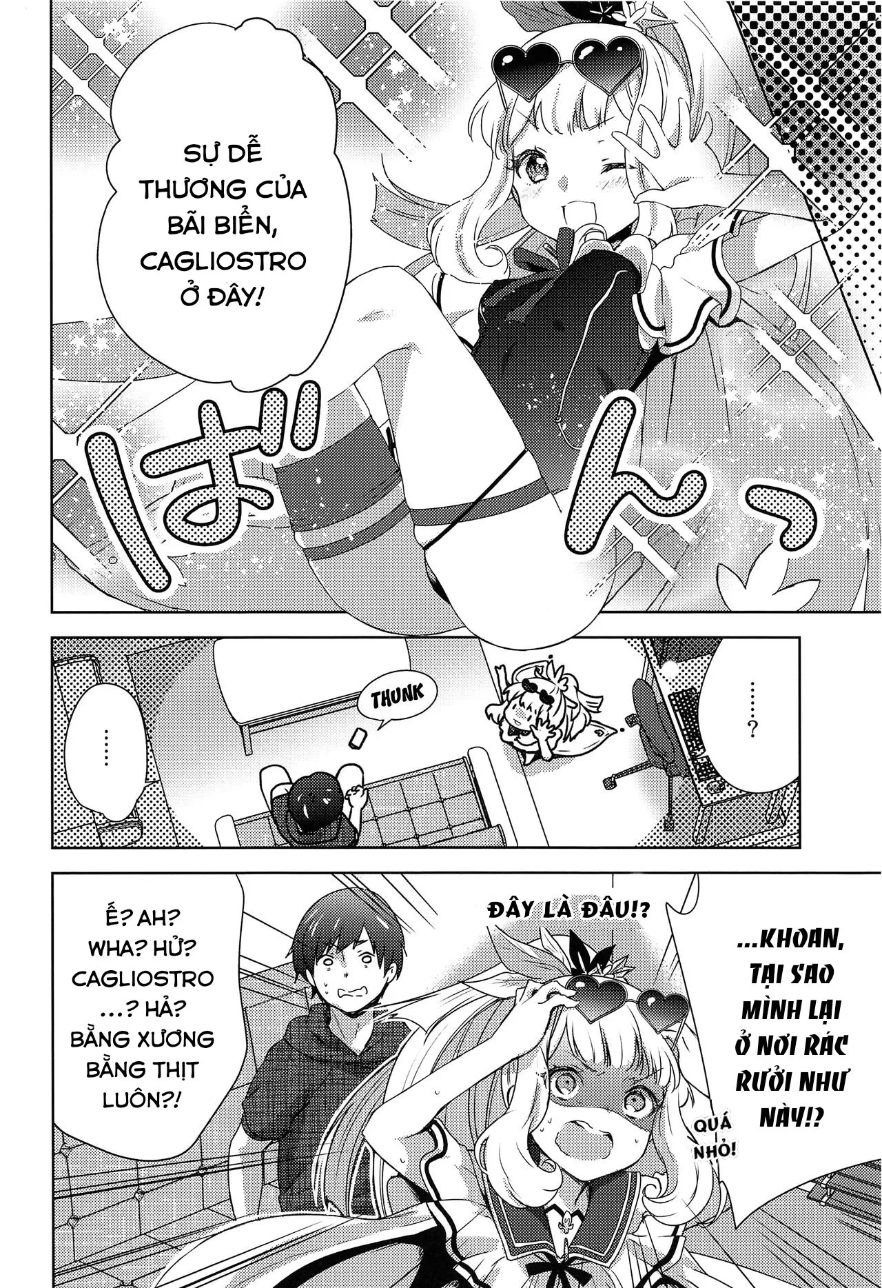 HentaiVN.net - Ảnh 6 - Quá nghiện gacha, tôi draw luôn Cagliostro ra ngoài đời thật. [Gacha o Mawashitara Sekai de Ichiban Kawaii Renkinjutsushi ga SmaPho kara Tobi Detekita; When I pulled the gacha, the world's cutest alchemist came out of my smart phone] - NGHIỆN