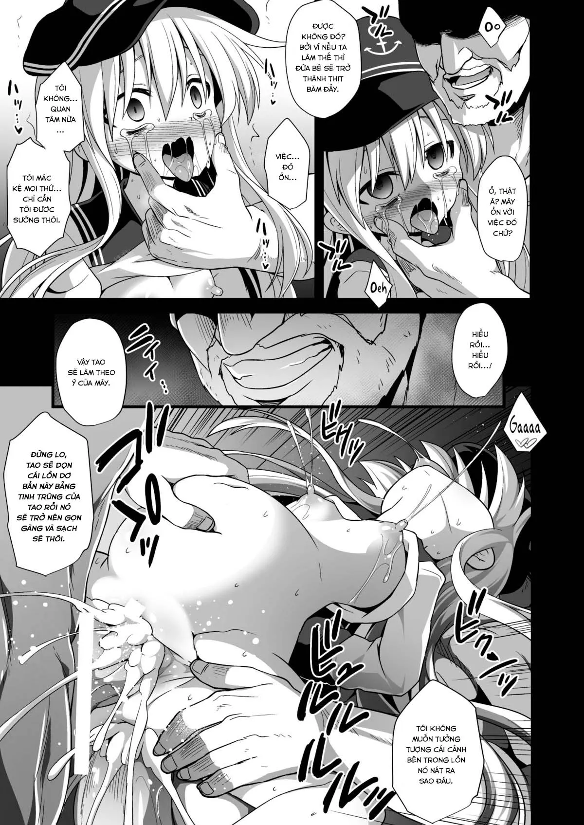 HentaiVN.net - Ảnh 28 - Thụ thai cho các bé nữ hạm (Kantai Collection -KanColle-) [Kanmusu Chakunin Inazuma Shussan Kichiku Kan; 艦娘着妊 電出産鬼畜姦] - Chap 2: Bé Hibiki
