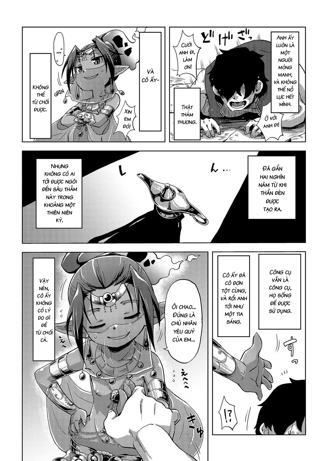 HentaiVN.net - Ảnh 5 - A Genie and a Hikikomori in The Lamp [Lamp de Majin de Hikikomori] - Oneshot