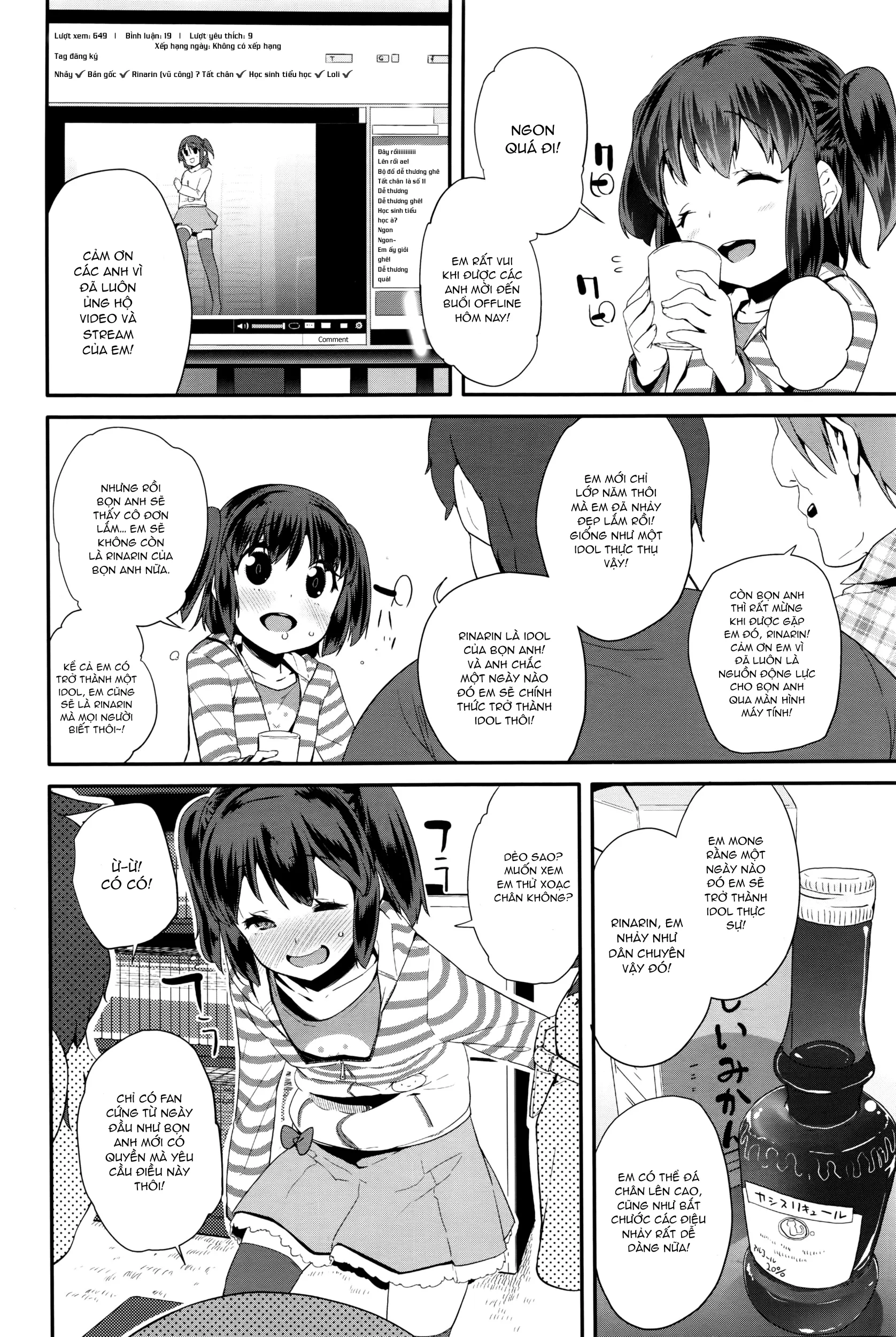 HentaiVN.net - Ảnh 4 - Pako Pako Rina Rin [Hanky-Panky Rinarin] - Chap 1