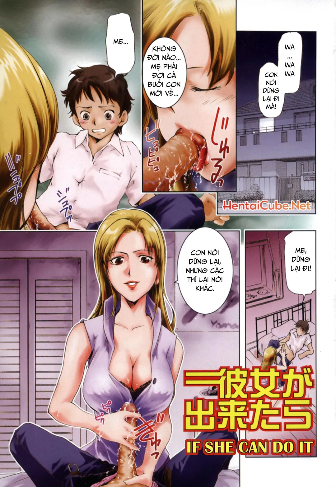 HentaiVN.net - Ảnh 3 - Midara na Haha Shishunki na Boku [Lewd Mother and My Puberty] - Chap 1 - Mưu đồ của mẹ