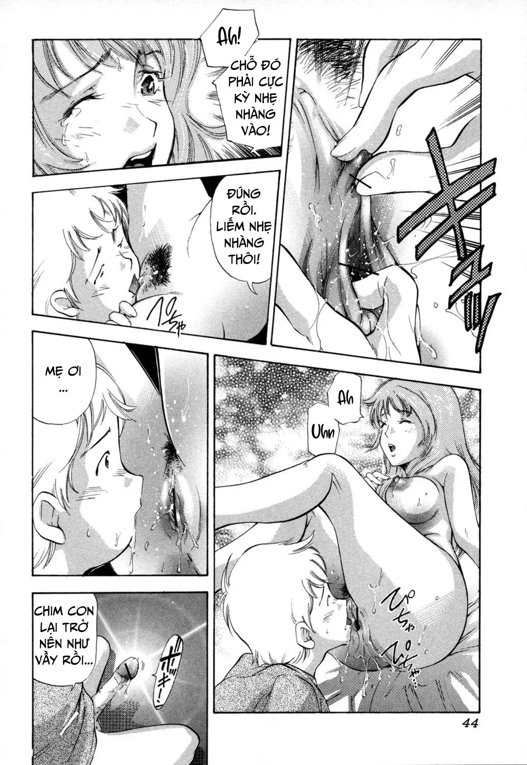 HentaiVN.net - Ảnh 11 - Midara na Haha Shishunki na Boku [Lewd Mother and My Puberty] - Chap 3 - Học làm người lớn