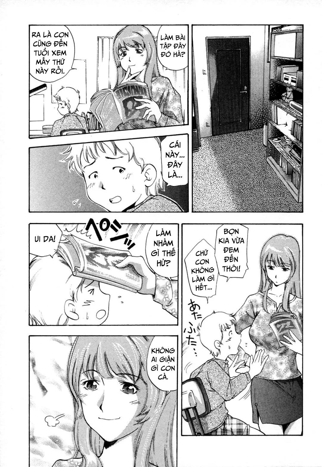 HentaiVN.net - Ảnh 4 - Midara na Haha Shishunki na Boku [Lewd Mother and My Puberty] - Chap 3 - Học làm người lớn