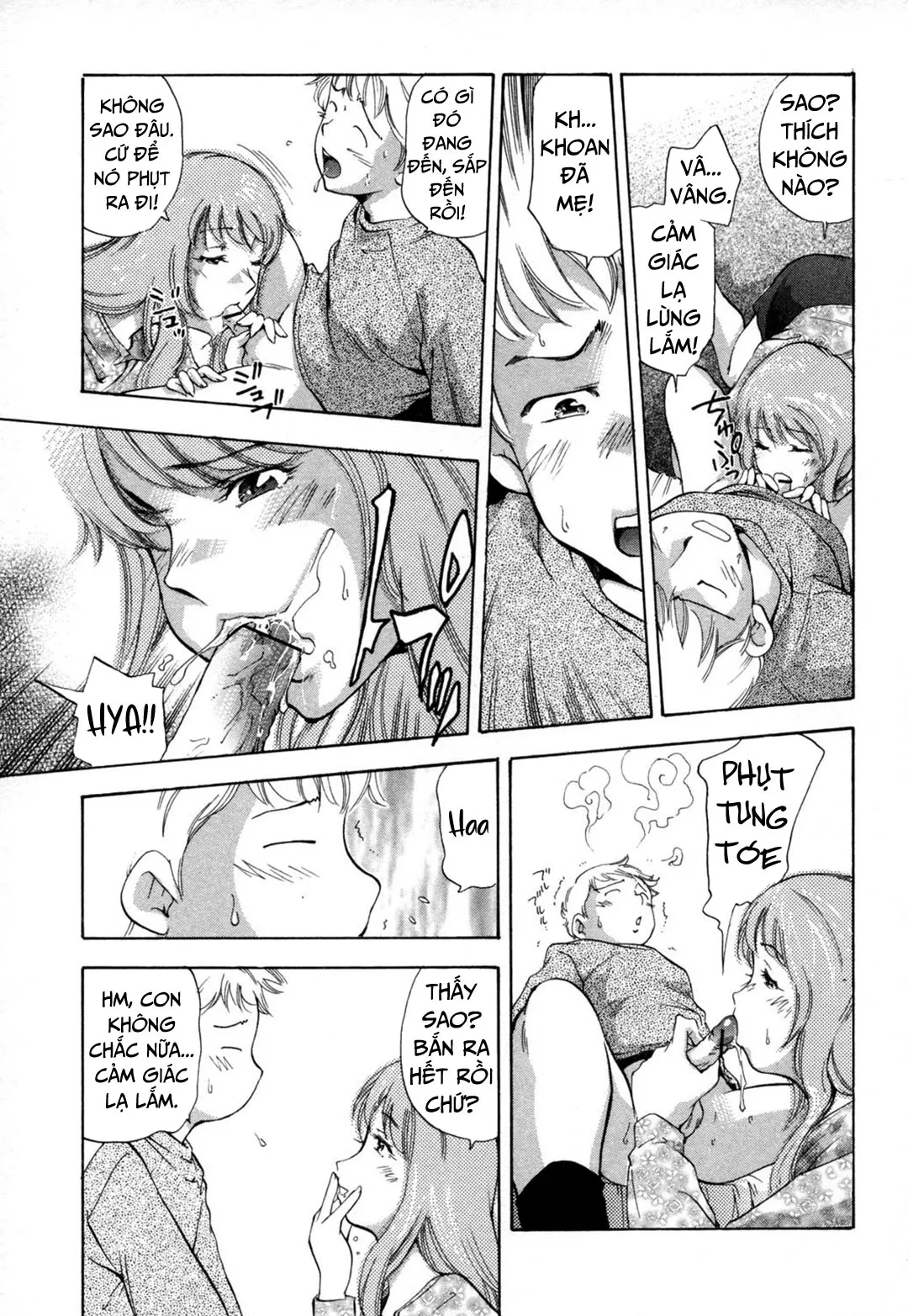 HentaiVN.net - Ảnh 8 - Midara na Haha Shishunki na Boku [Lewd Mother and My Puberty] - Chap 3 - Học làm người lớn