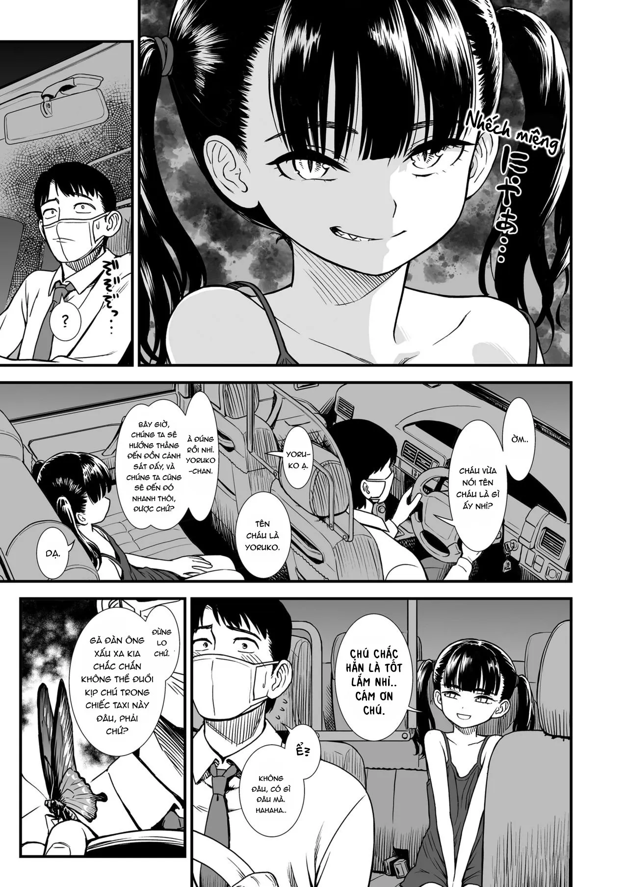 HentaiVN.net - Ảnh 6 - Cánh bướm dối gian [Mayonaka no Yoruko-san ...Yoruko no Koto Mamotte Kureru?...] - Oneshot