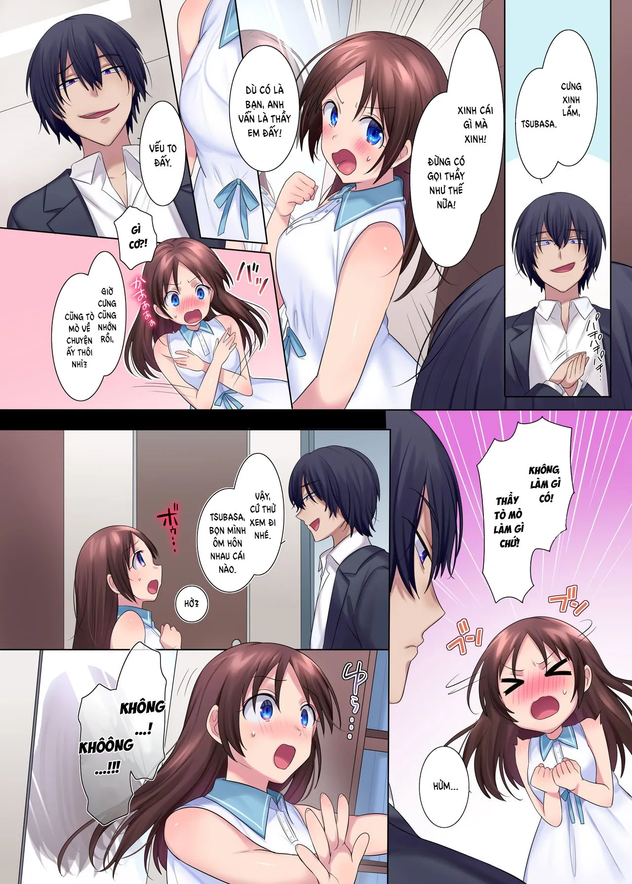 HentaiVN.net - Ảnh 15 - Cô nàng ngực khủng và gã bạn lắm chiêu [Psychopath Osananajimi to Kyonyuu Onna Kyoushi ni Sareta Ore ~Kako Kaihen de Yaritai Houdai~] - Oneshot