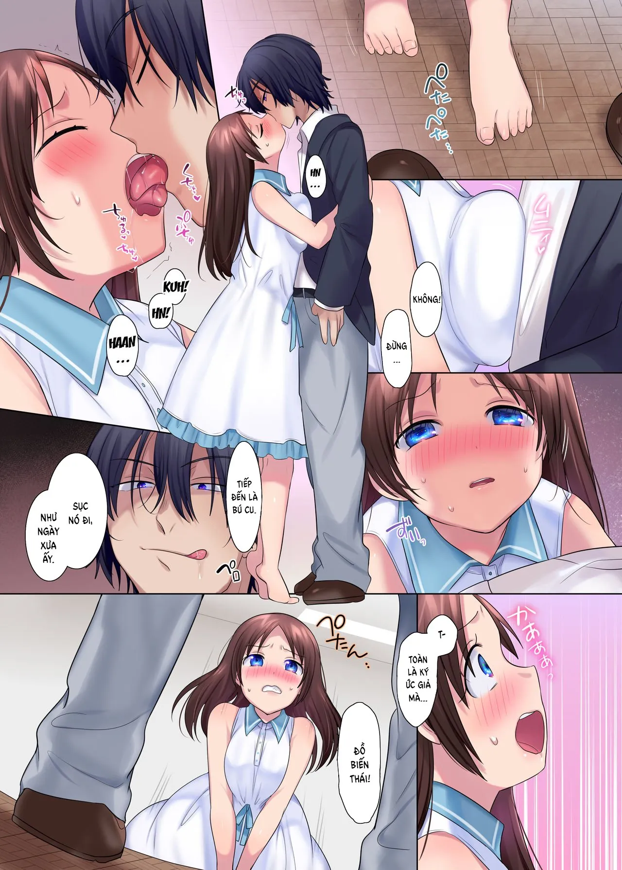 HentaiVN.net - Ảnh 16 - Cô nàng ngực khủng và gã bạn lắm chiêu [Psychopath Osananajimi to Kyonyuu Onna Kyoushi ni Sareta Ore ~Kako Kaihen de Yaritai Houdai~] - Oneshot
