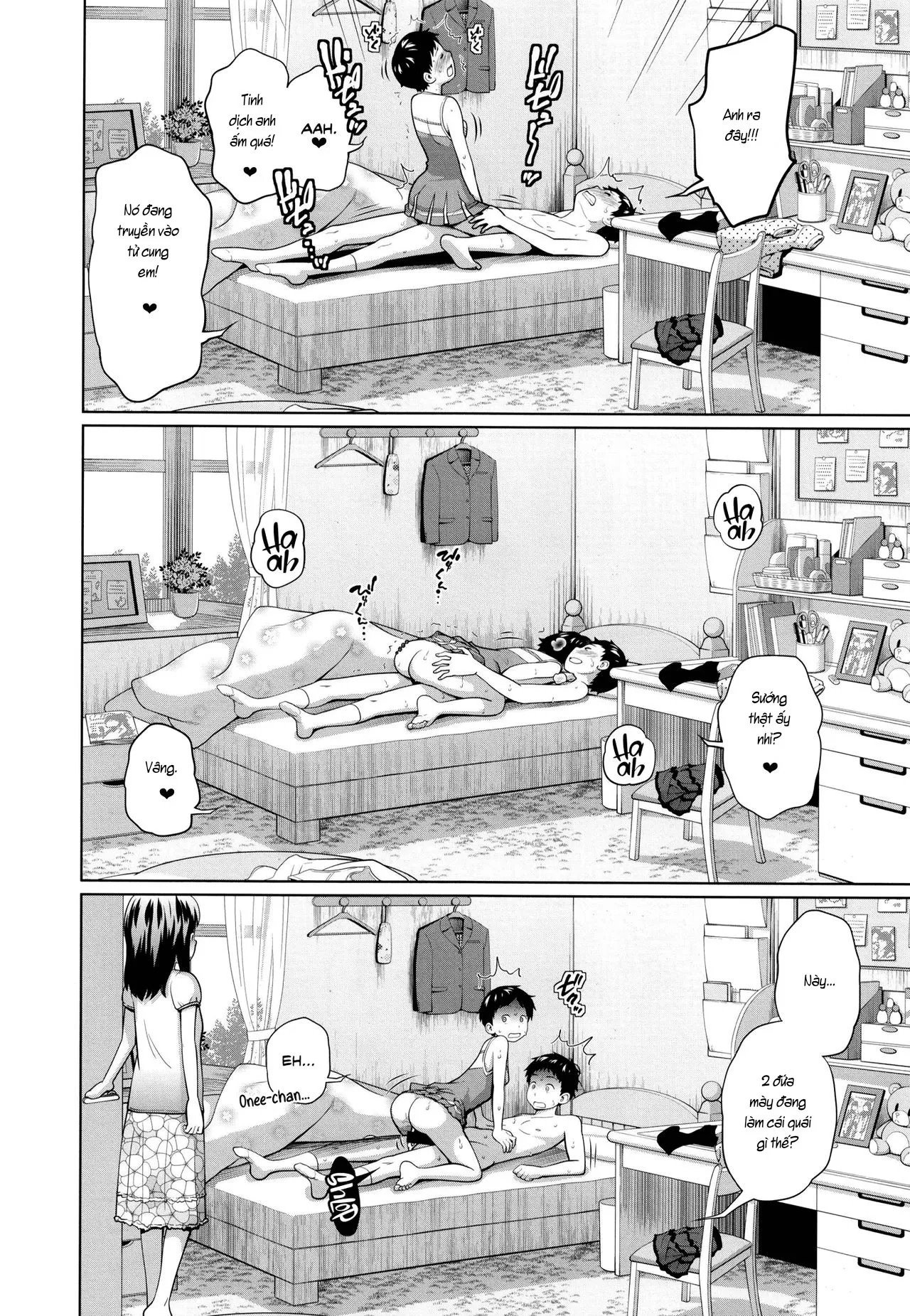 HentaiVN.net - Ảnh 8 - 3 trong số này có mối quan hệ loạn luân 3. [Kono Naka ni Kinshin Soukan Shiteiru Musume ga 3-nin Imasu #3] - Chap 2: Trường hợp 2.