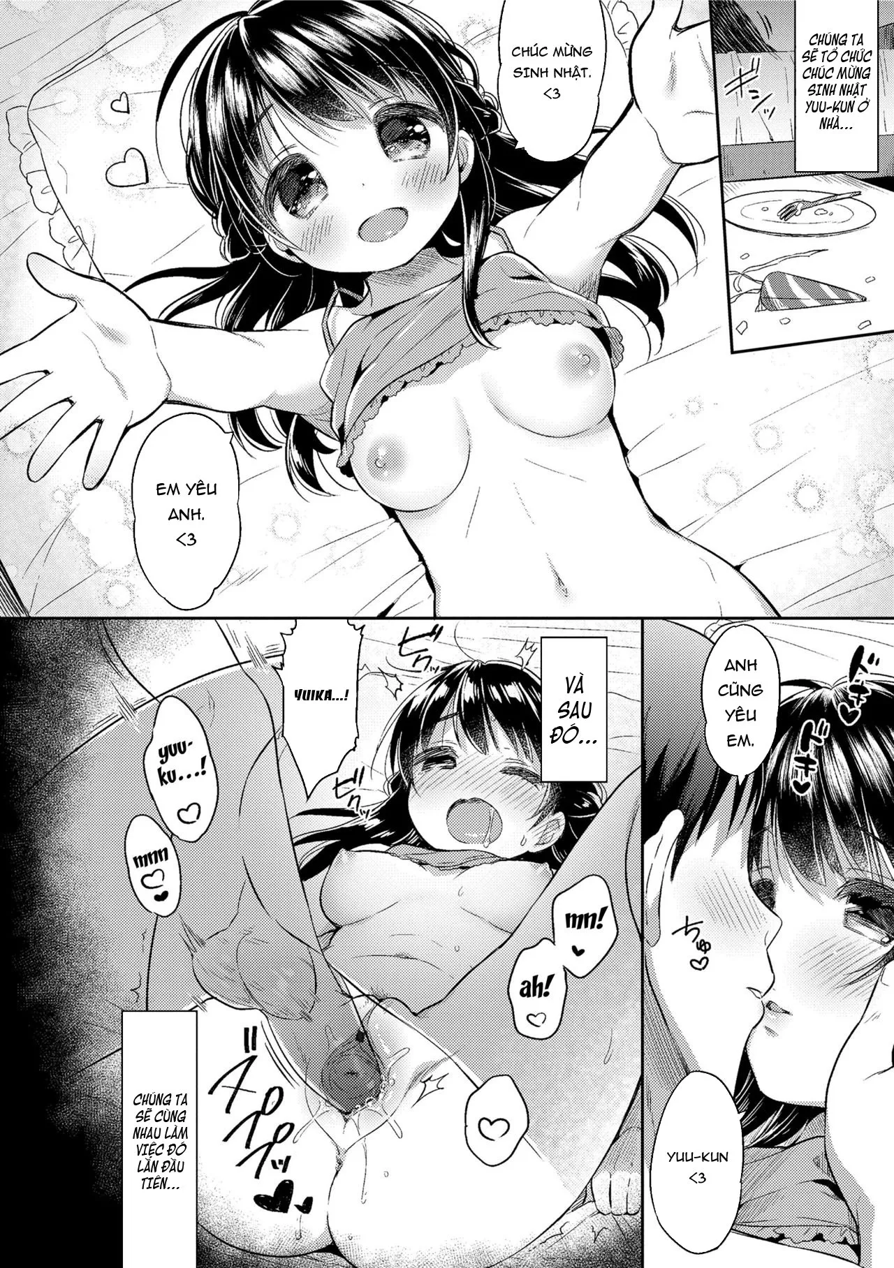 HentaiVN.net - Ảnh 4 - Hatsukoi Ecchi - First love H. - Chap 7.2: Sa Ngã