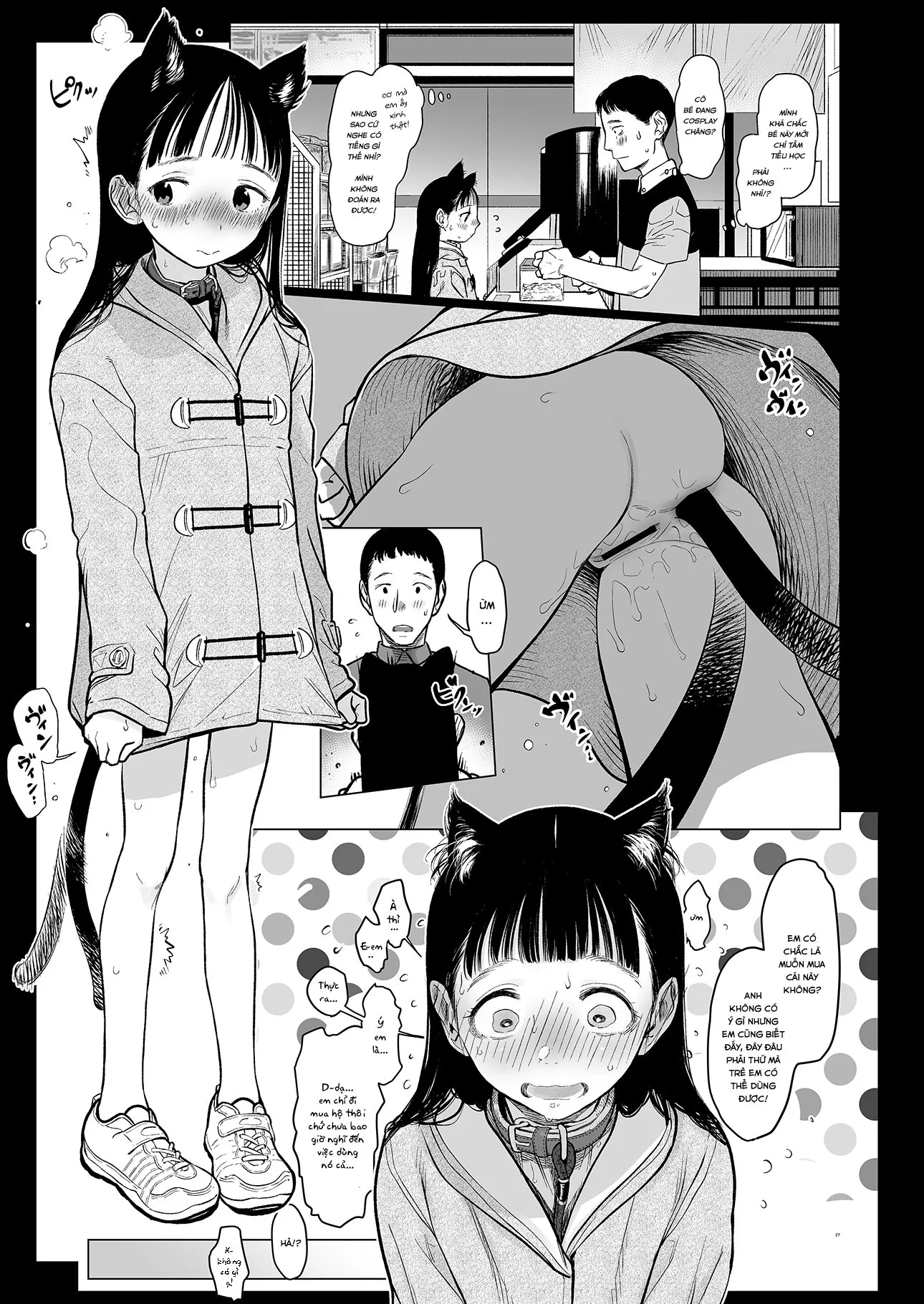HentaiVN.net - Ảnh 3 - Em gái bé bỏng kế bên tôi~ [Tonari ni Kosite kita Kawaii Onnanoko.] - Chap 2: Sếch em gái tai mèo