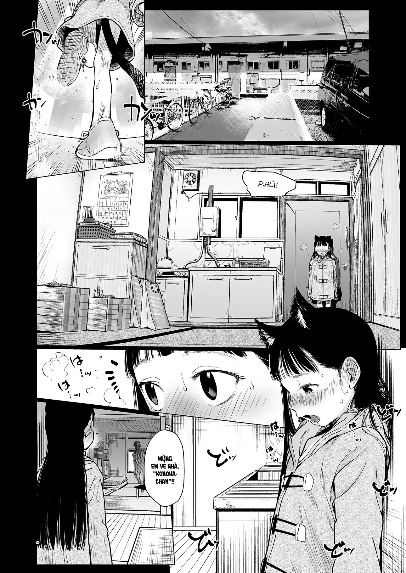 HentaiVN.net - Ảnh 4 - Em gái bé bỏng kế bên tôi~ [Tonari ni Kosite kita Kawaii Onnanoko.] - Chap 2: Sếch em gái tai mèo