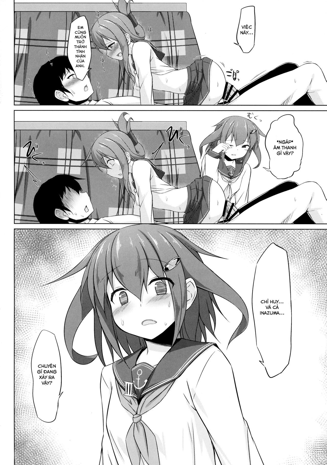 HentaiVN.net - Ảnh 16 - Ikazuchi và Inazuma muốn em bé của chỉ huy!! (Kantai Collection -KanColle-) [Ikazuchi to Inazuma wa Shireikan no Aka-chan ga Hoshii no desu!!; Ikazuchi and Inazuma Wants the Admiral's Babies!!] - Chap 1