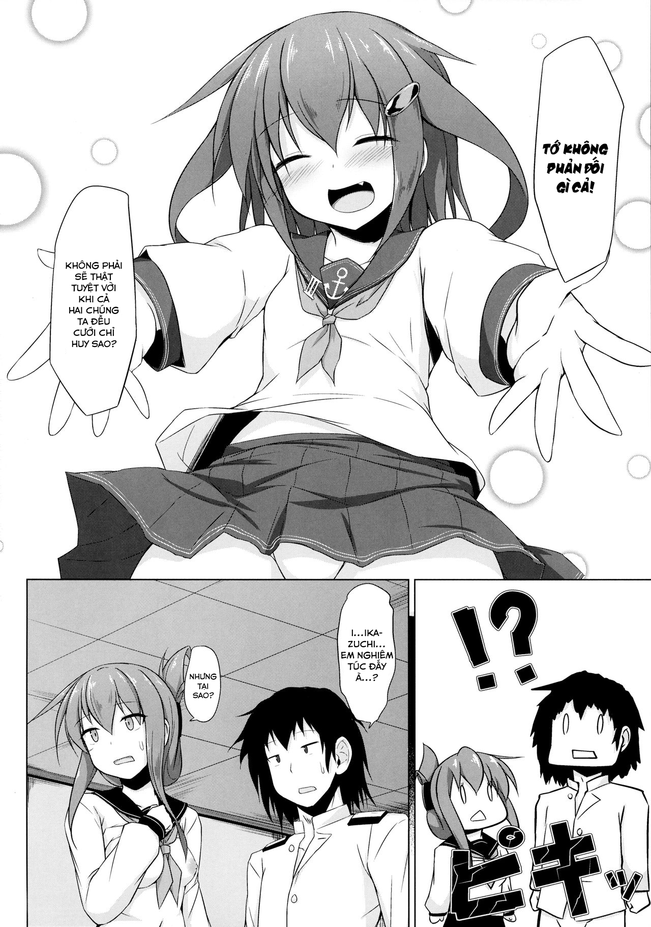 HentaiVN.net - Ảnh 18 - Ikazuchi và Inazuma muốn em bé của chỉ huy!! (Kantai Collection -KanColle-) [Ikazuchi to Inazuma wa Shireikan no Aka-chan ga Hoshii no desu!!; Ikazuchi and Inazuma Wants the Admiral's Babies!!] - Chap 1