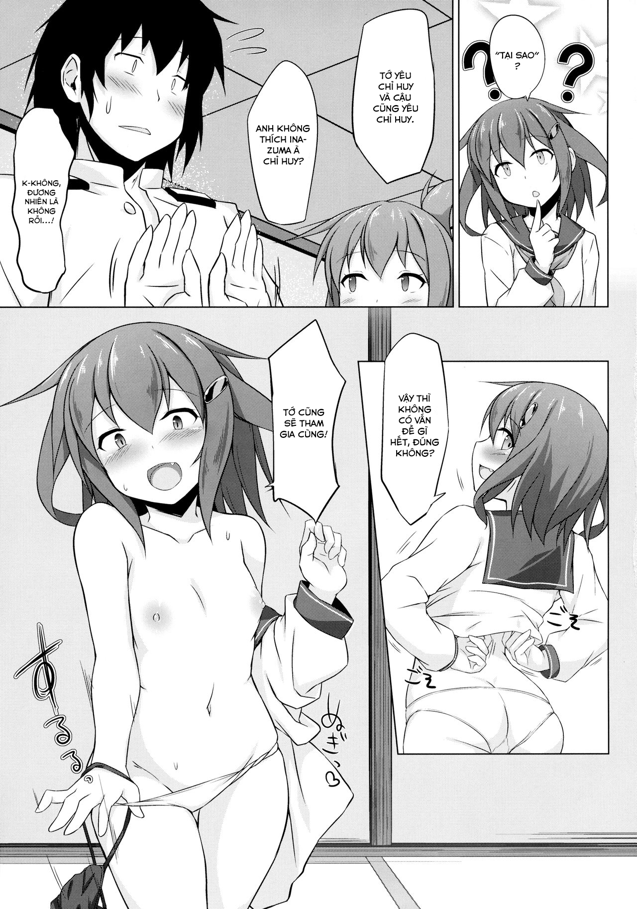 HentaiVN.net - Ảnh 19 - Ikazuchi và Inazuma muốn em bé của chỉ huy!! (Kantai Collection -KanColle-) [Ikazuchi to Inazuma wa Shireikan no Aka-chan ga Hoshii no desu!!; Ikazuchi and Inazuma Wants the Admiral's Babies!!] - Chap 1