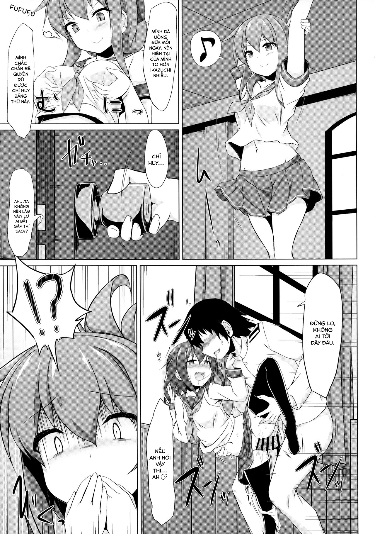 HentaiVN.net - Ảnh 5 - Ikazuchi và Inazuma muốn em bé của chỉ huy!! (Kantai Collection -KanColle-) [Ikazuchi to Inazuma wa Shireikan no Aka-chan ga Hoshii no desu!!; Ikazuchi and Inazuma Wants the Admiral's Babies!!] - Chap 1
