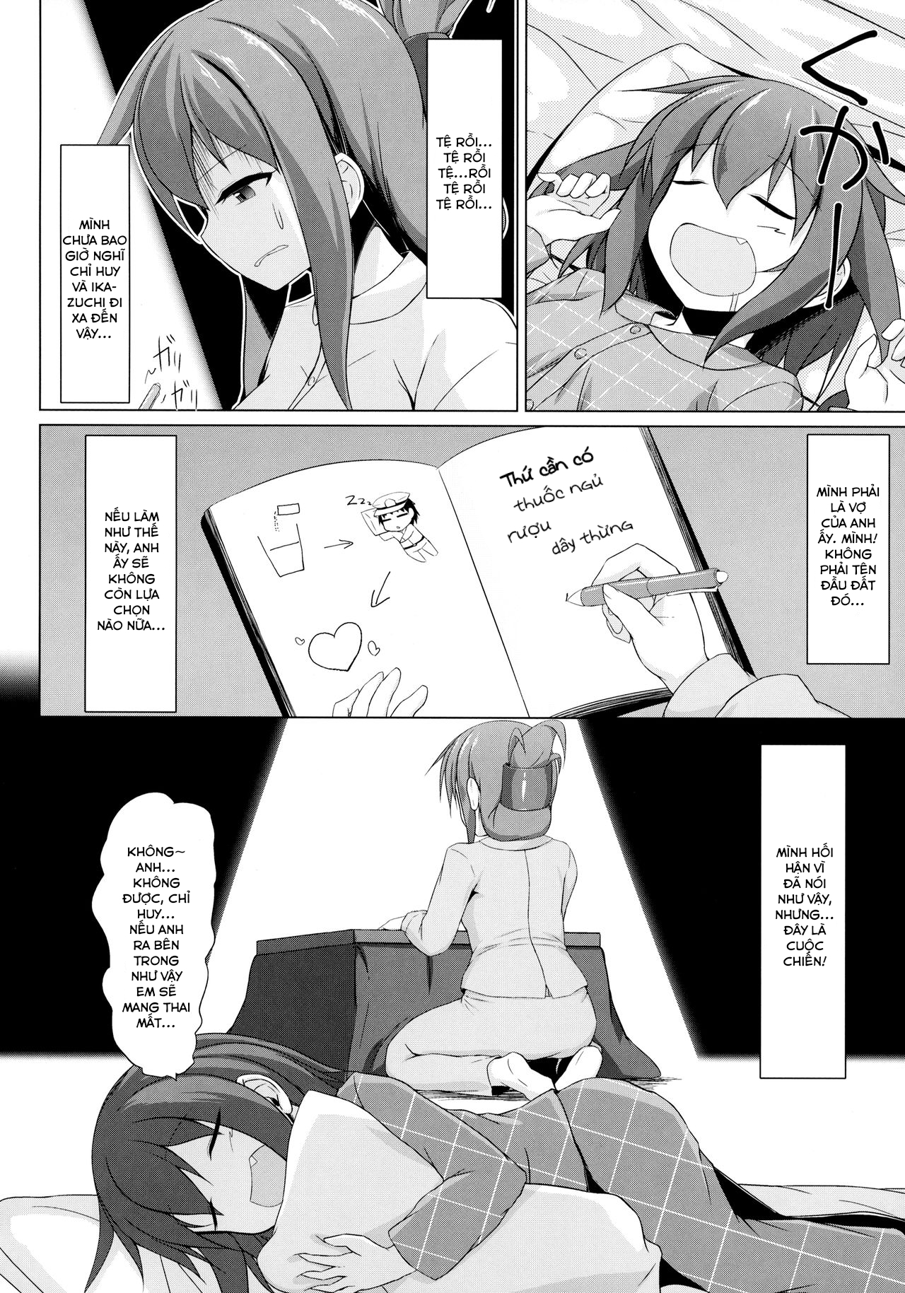 HentaiVN.net - Ảnh 6 - Ikazuchi và Inazuma muốn em bé của chỉ huy!! (Kantai Collection -KanColle-) [Ikazuchi to Inazuma wa Shireikan no Aka-chan ga Hoshii no desu!!; Ikazuchi and Inazuma Wants the Admiral's Babies!!] - Chap 1