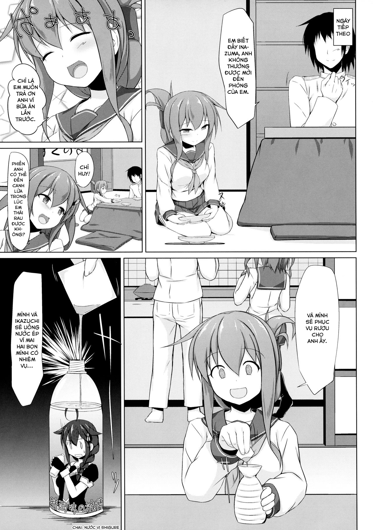 HentaiVN.net - Ảnh 7 - Ikazuchi và Inazuma muốn em bé của chỉ huy!! (Kantai Collection -KanColle-) [Ikazuchi to Inazuma wa Shireikan no Aka-chan ga Hoshii no desu!!; Ikazuchi and Inazuma Wants the Admiral's Babies!!] - Chap 1