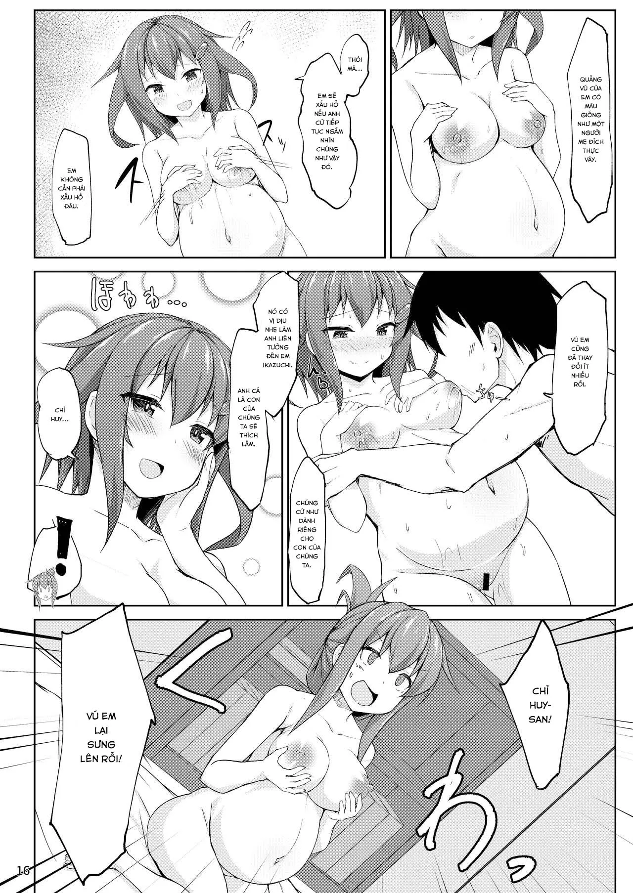 HentaiVN.net - Ảnh 16 - Ikazuchi và Inazuma muốn em bé của chỉ huy!! (Kantai Collection -KanColle-) [Ikazuchi to Inazuma wa Shireikan no Aka-chan ga Hoshii no desu!!; Ikazuchi and Inazuma Wants the Admiral's Babies!!] - Chap 2: END
