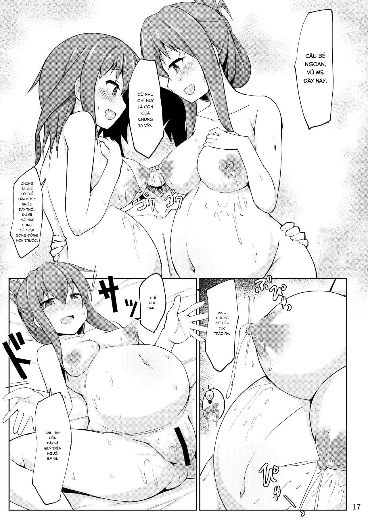 HentaiVN.net - Ảnh 17 - Ikazuchi và Inazuma muốn em bé của chỉ huy!! (Kantai Collection -KanColle-) [Ikazuchi to Inazuma wa Shireikan no Aka-chan ga Hoshii no desu!!; Ikazuchi and Inazuma Wants the Admiral's Babies!!] - Chap 2: END
