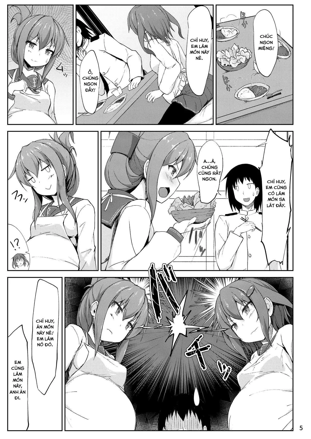 HentaiVN.net - Ảnh 5 - Ikazuchi và Inazuma muốn em bé của chỉ huy!! (Kantai Collection -KanColle-) [Ikazuchi to Inazuma wa Shireikan no Aka-chan ga Hoshii no desu!!; Ikazuchi and Inazuma Wants the Admiral's Babies!!] - Chap 2: END
